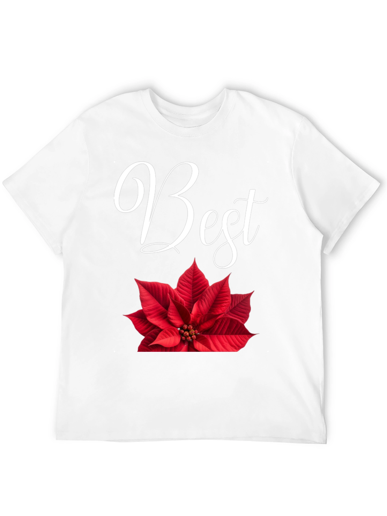 Best Poinsettia Christmas Holiday T-Shirt