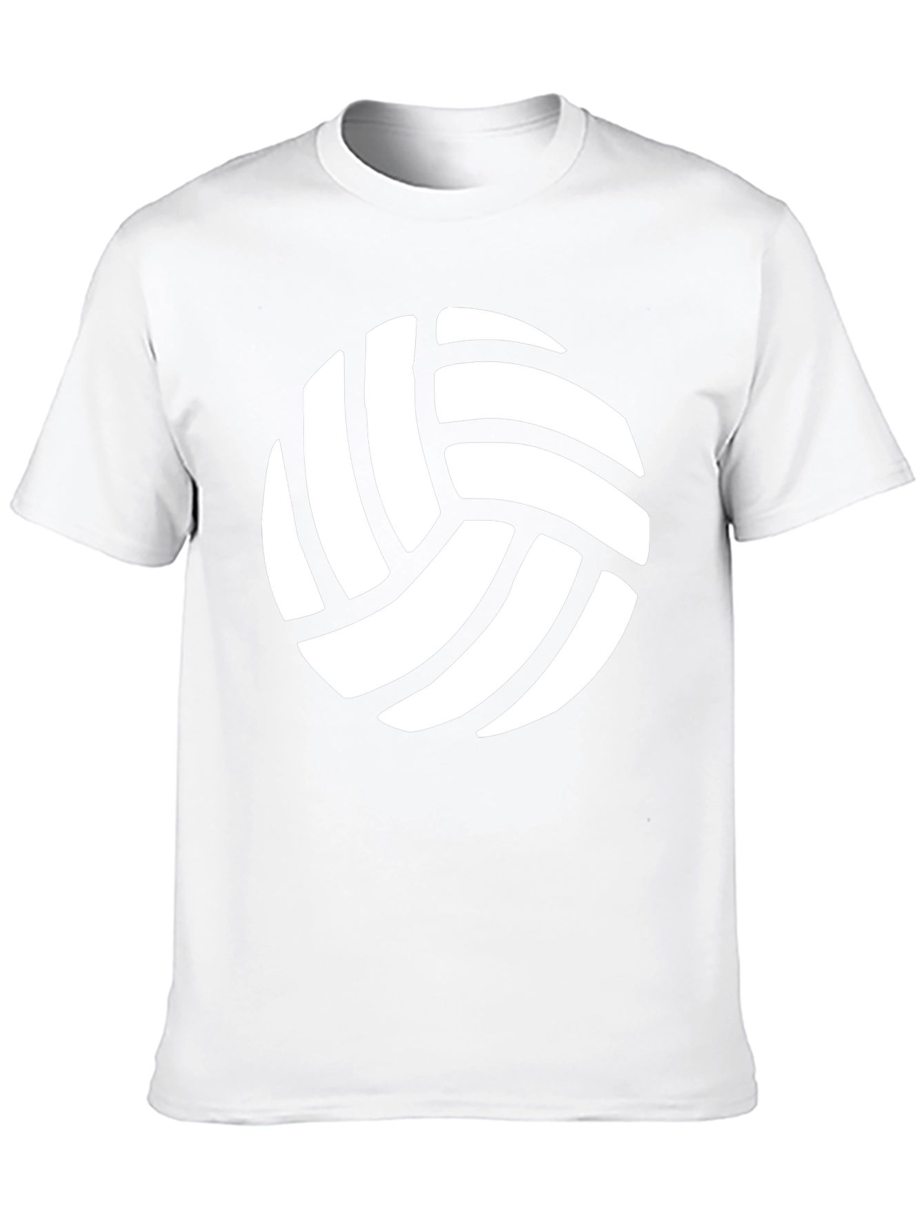 Volleyball Graphic Tee - Black Cotton T-Shirt