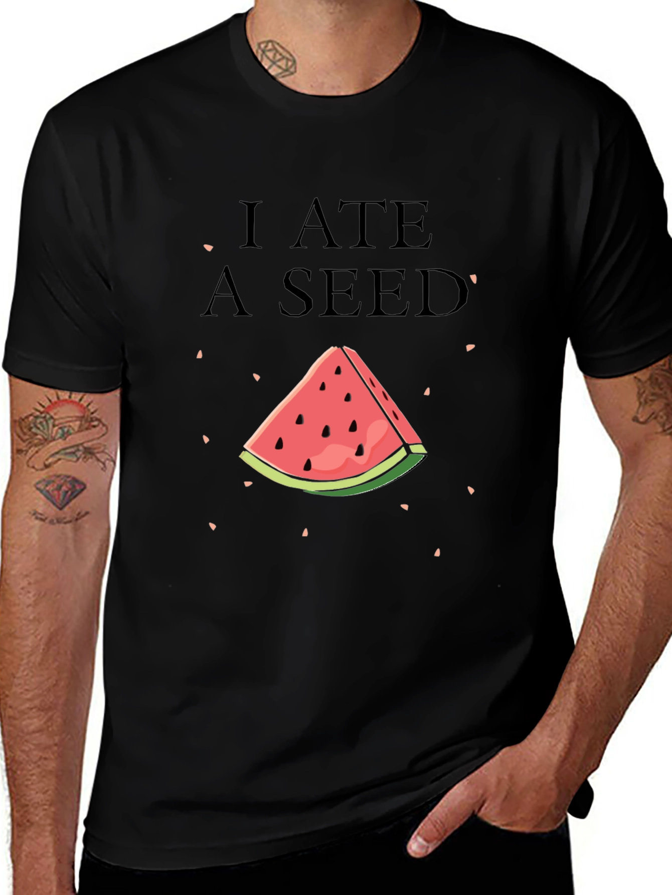 I Ate A Seed Funny Watermelon T-Shirt