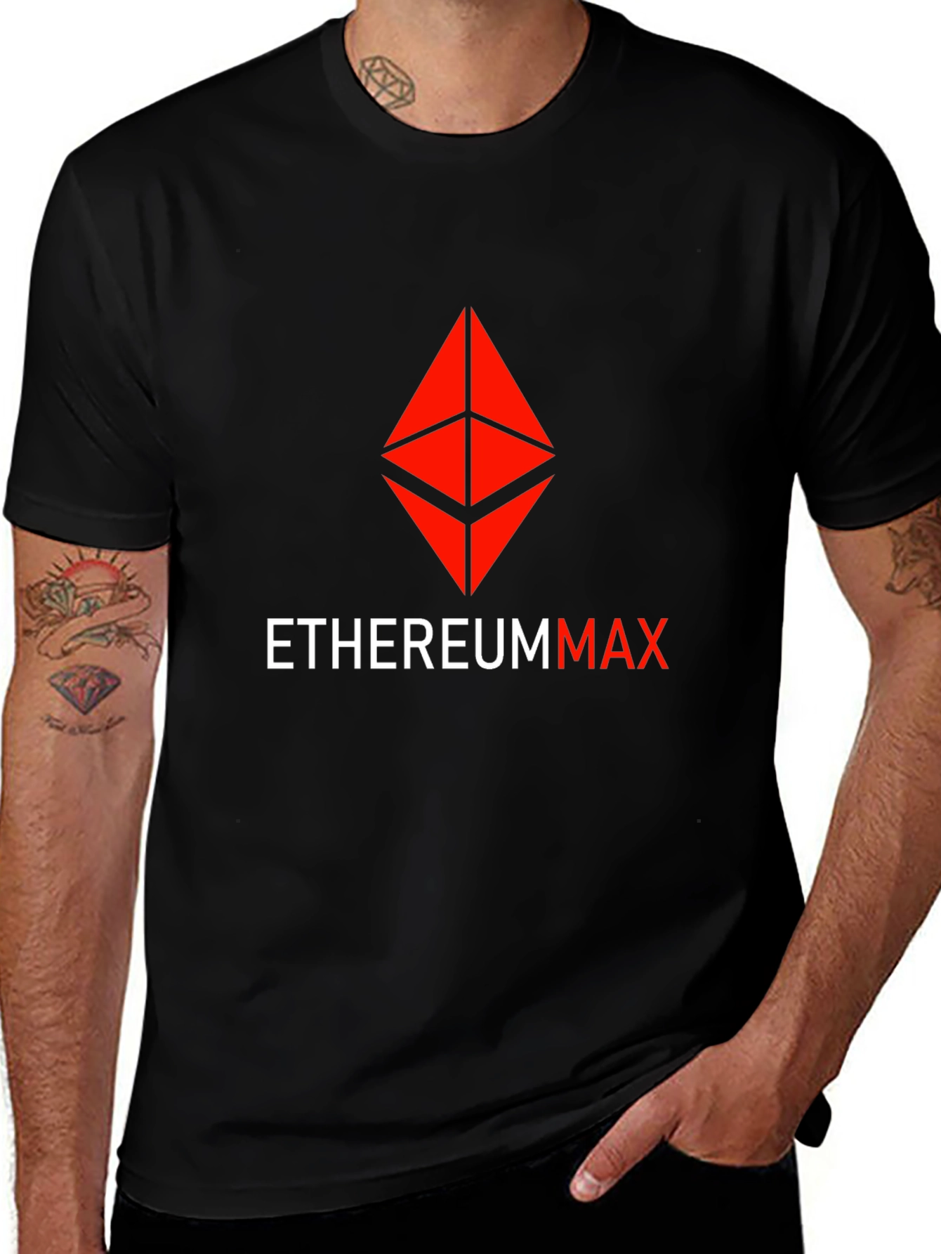 Ethereum Max Black T-Shirt | Crypto Fashion