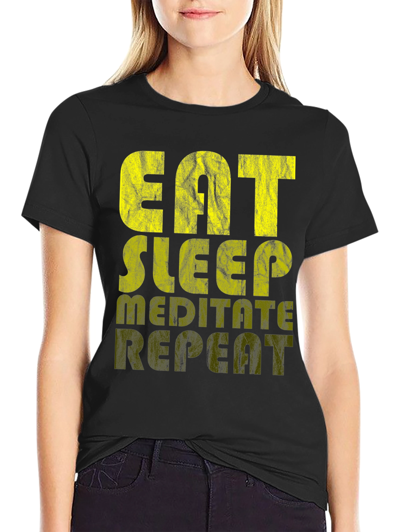 Eat Sleep Meditate Repeat T-Shirt