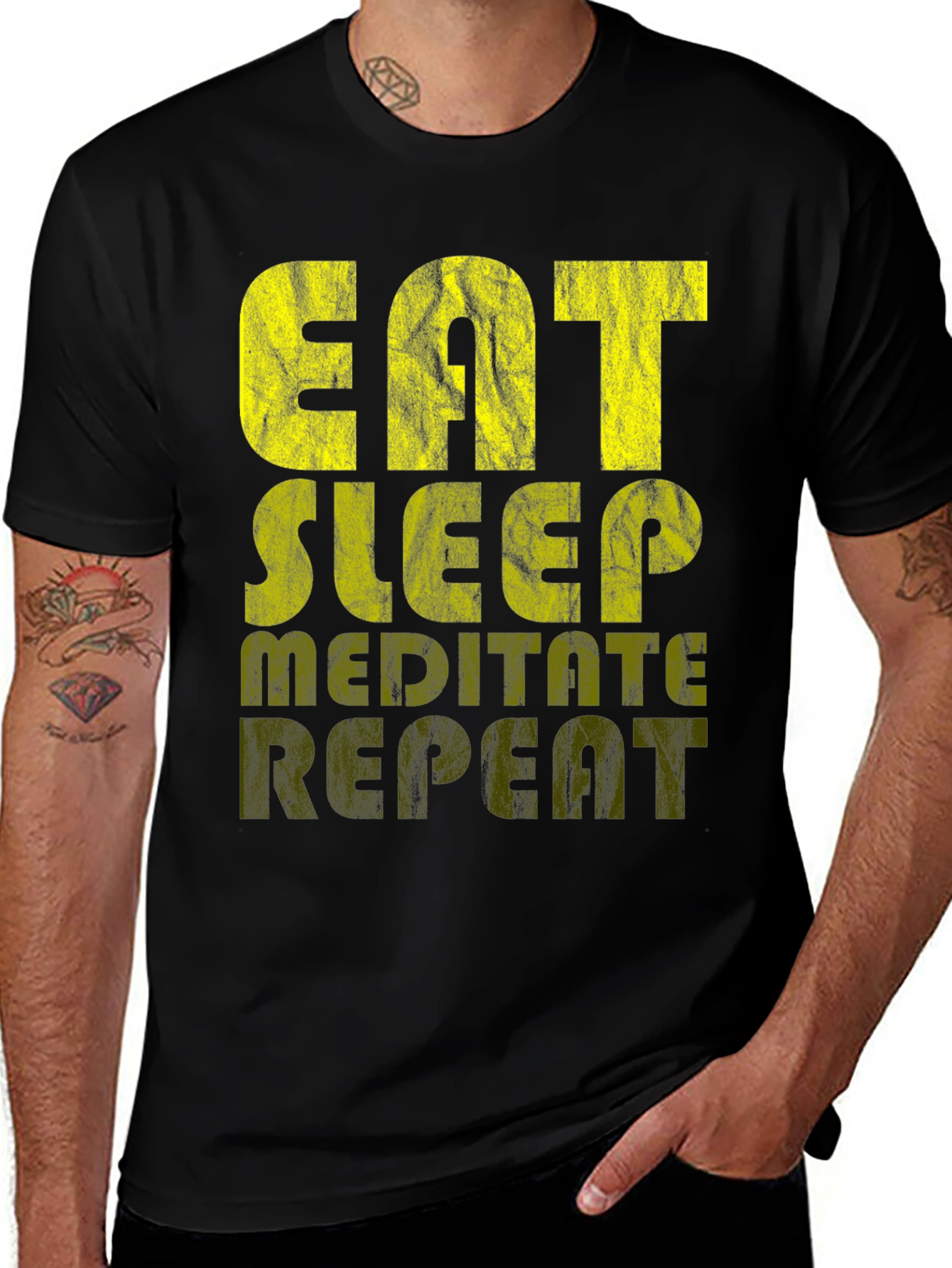 Eat Sleep Meditate Repeat T-Shirt