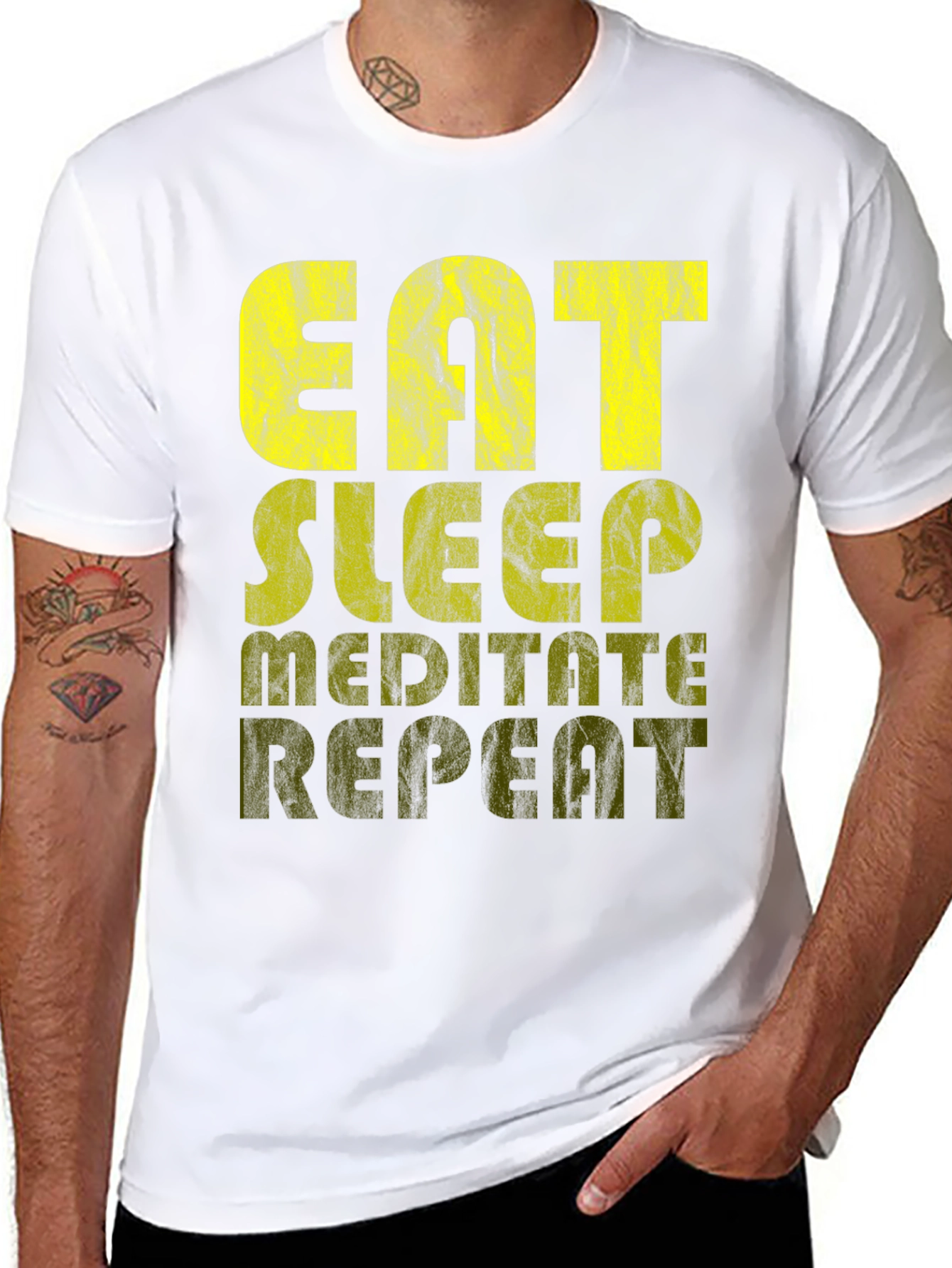 Eat Sleep Meditate Repeat T-Shirt