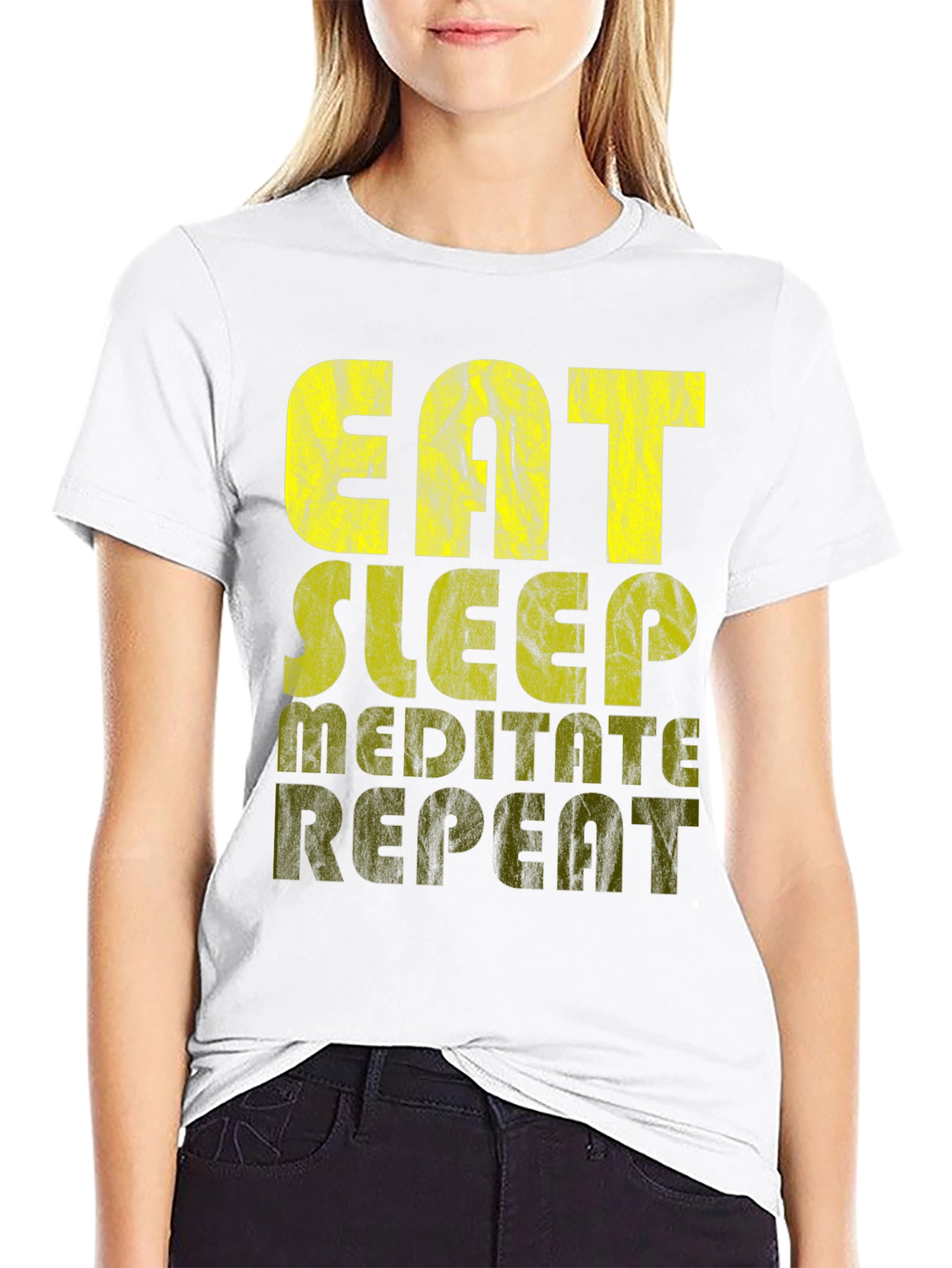 Eat Sleep Meditate Repeat T-Shirt