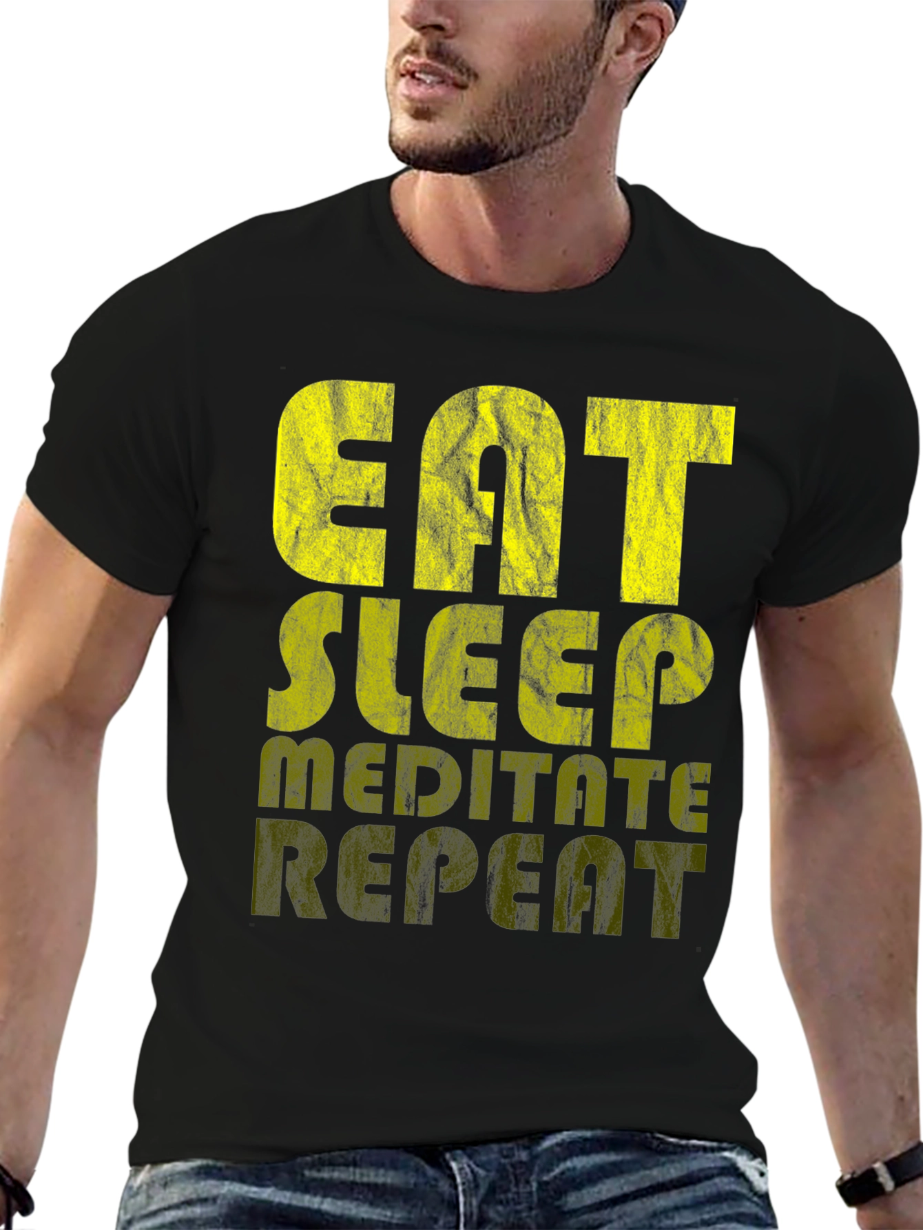 Eat Sleep Meditate Repeat T-Shirt