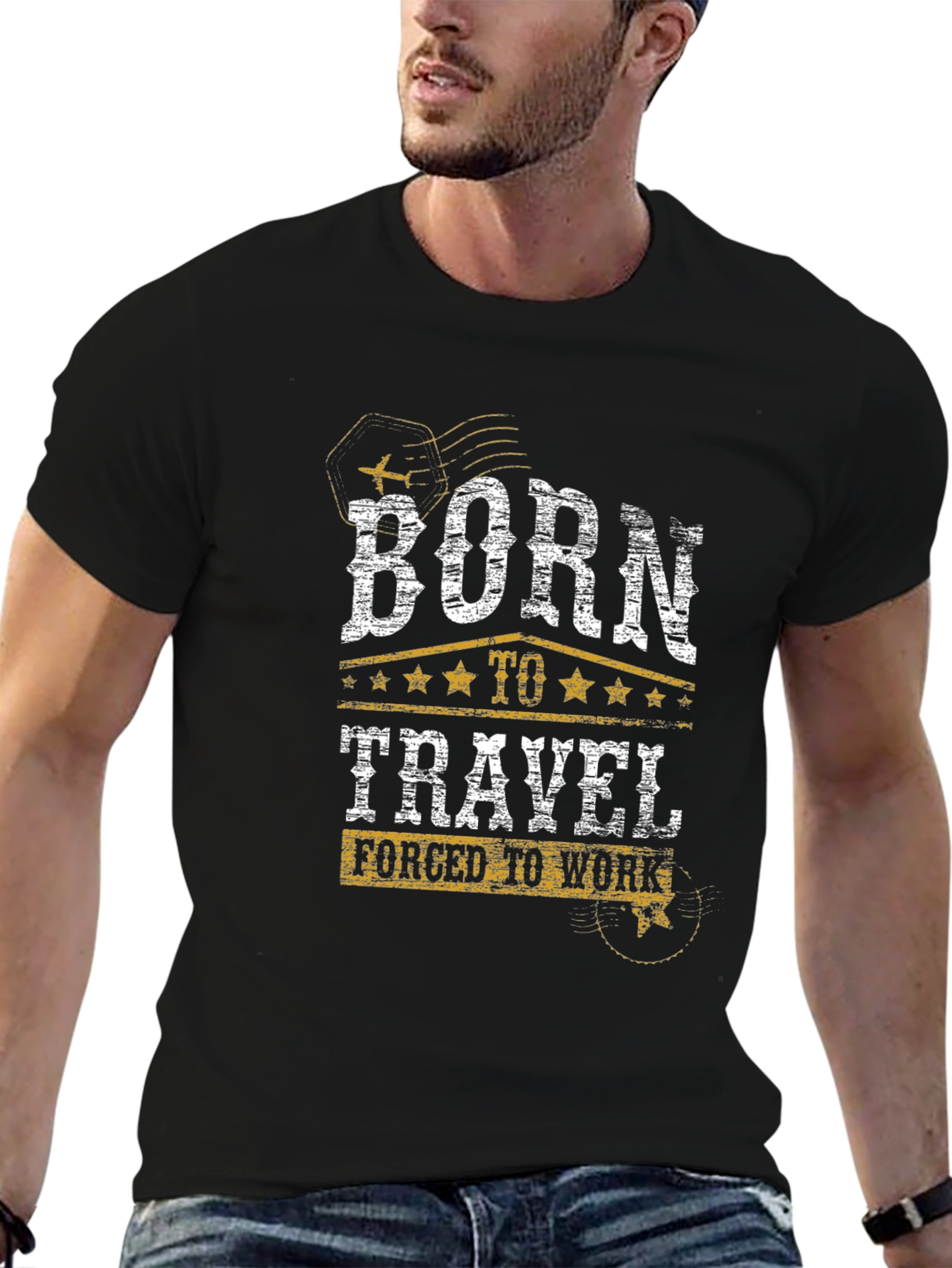 Born To Travel Graphic T-Shirt