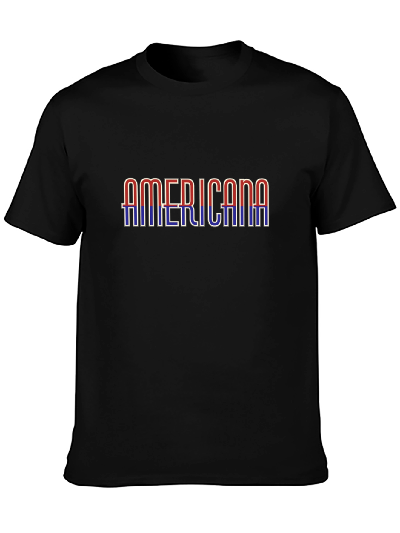 Americana Graphic Print Black T-Shirt