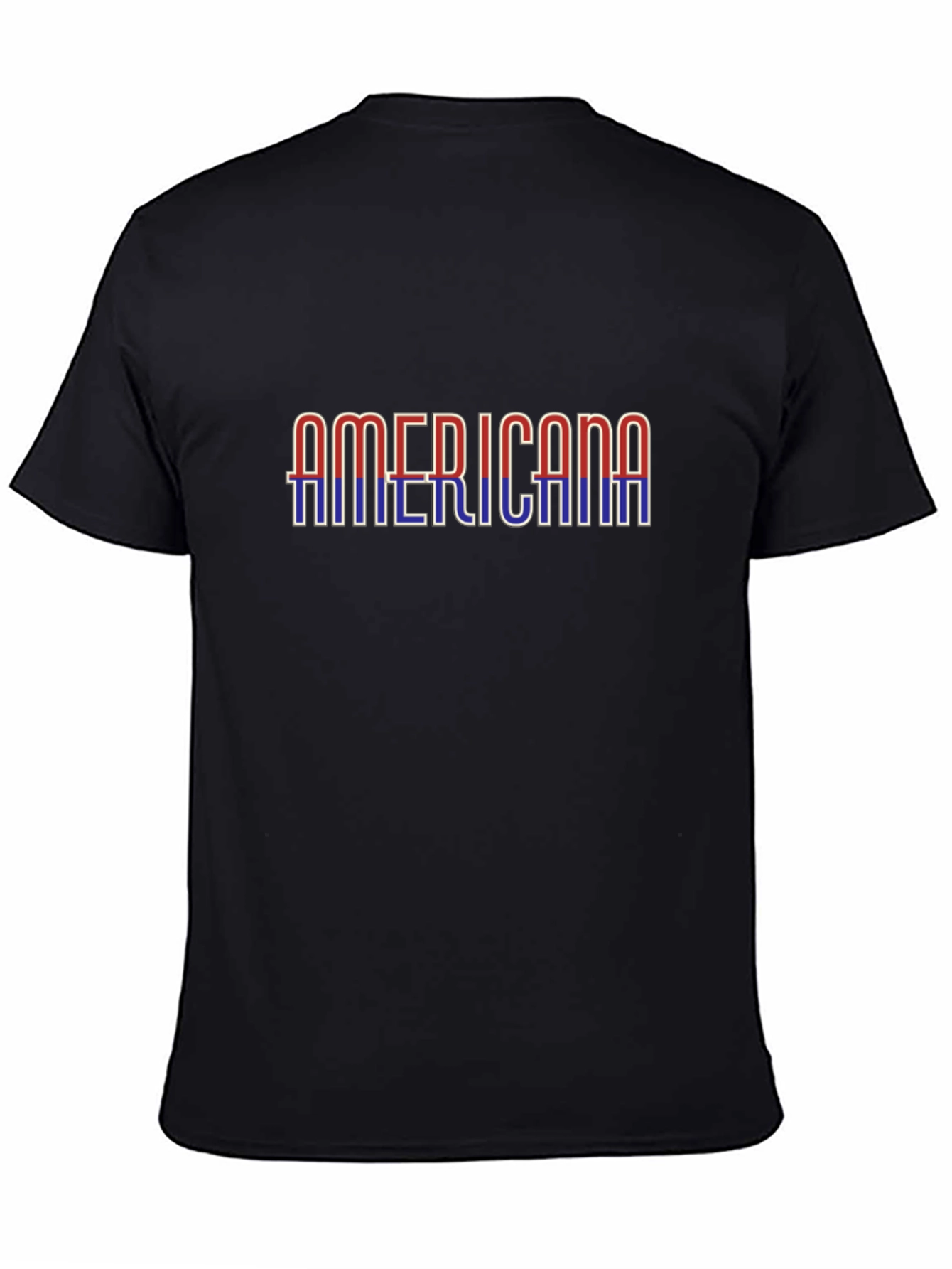 Americana Graphic Print Black T-Shirt