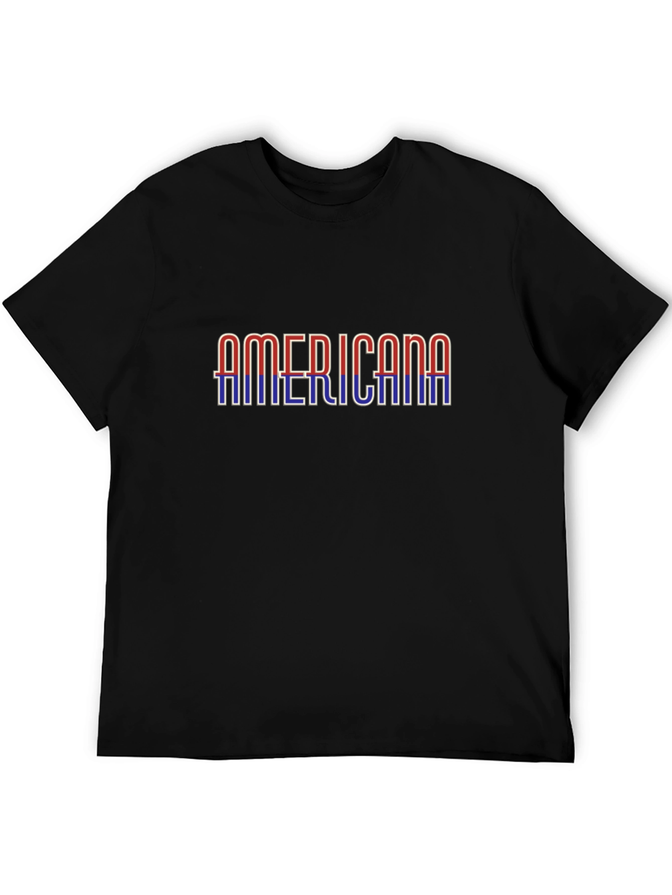 Americana Graphic Print Black T-Shirt