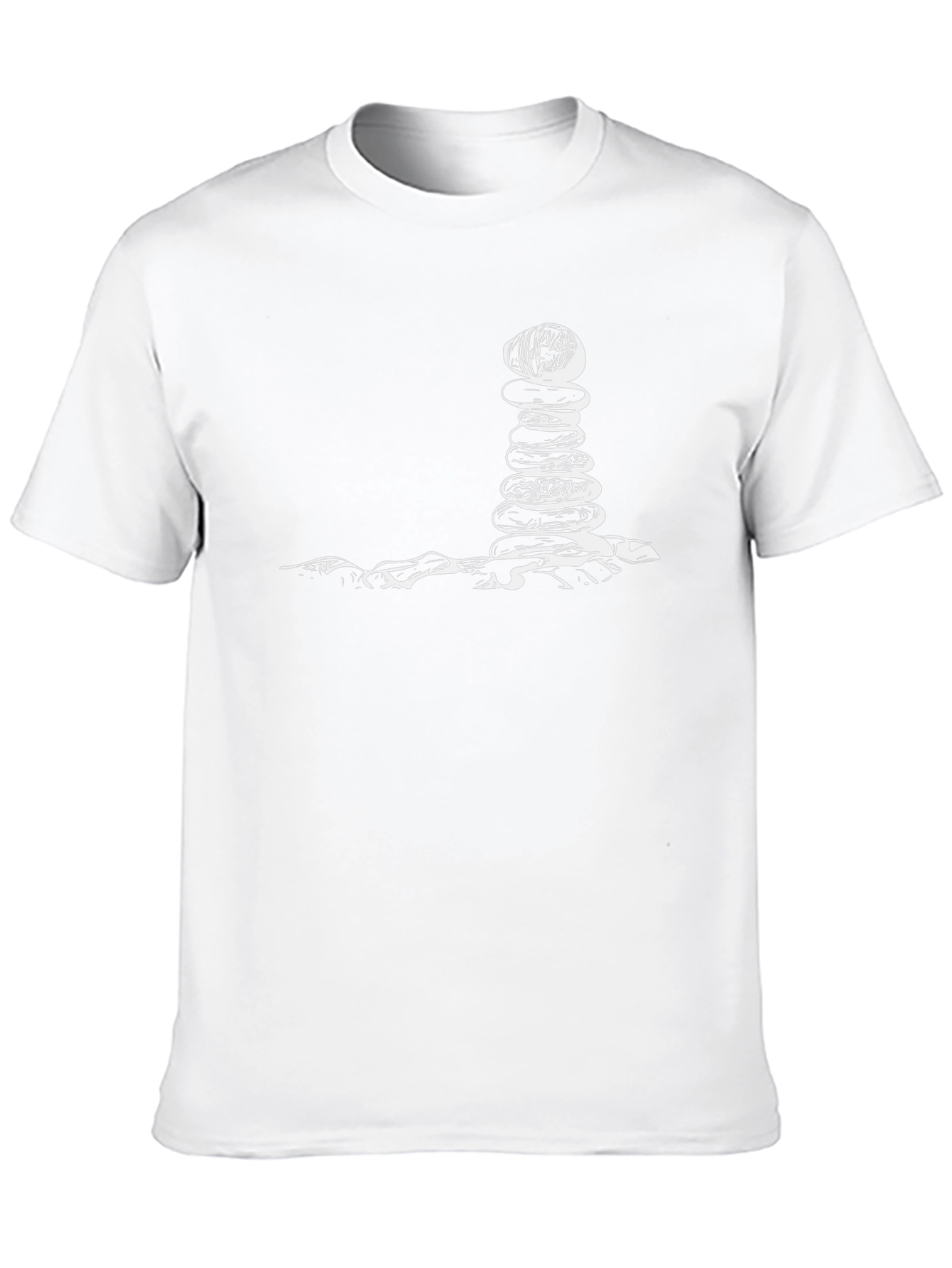 Zen Stacked Stone Graphic T-Shirt