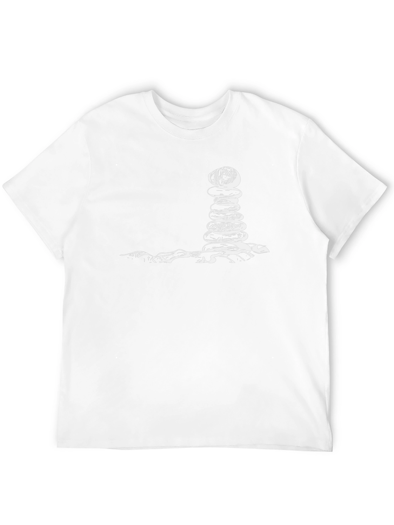 Zen Stacked Stone Graphic T-Shirt