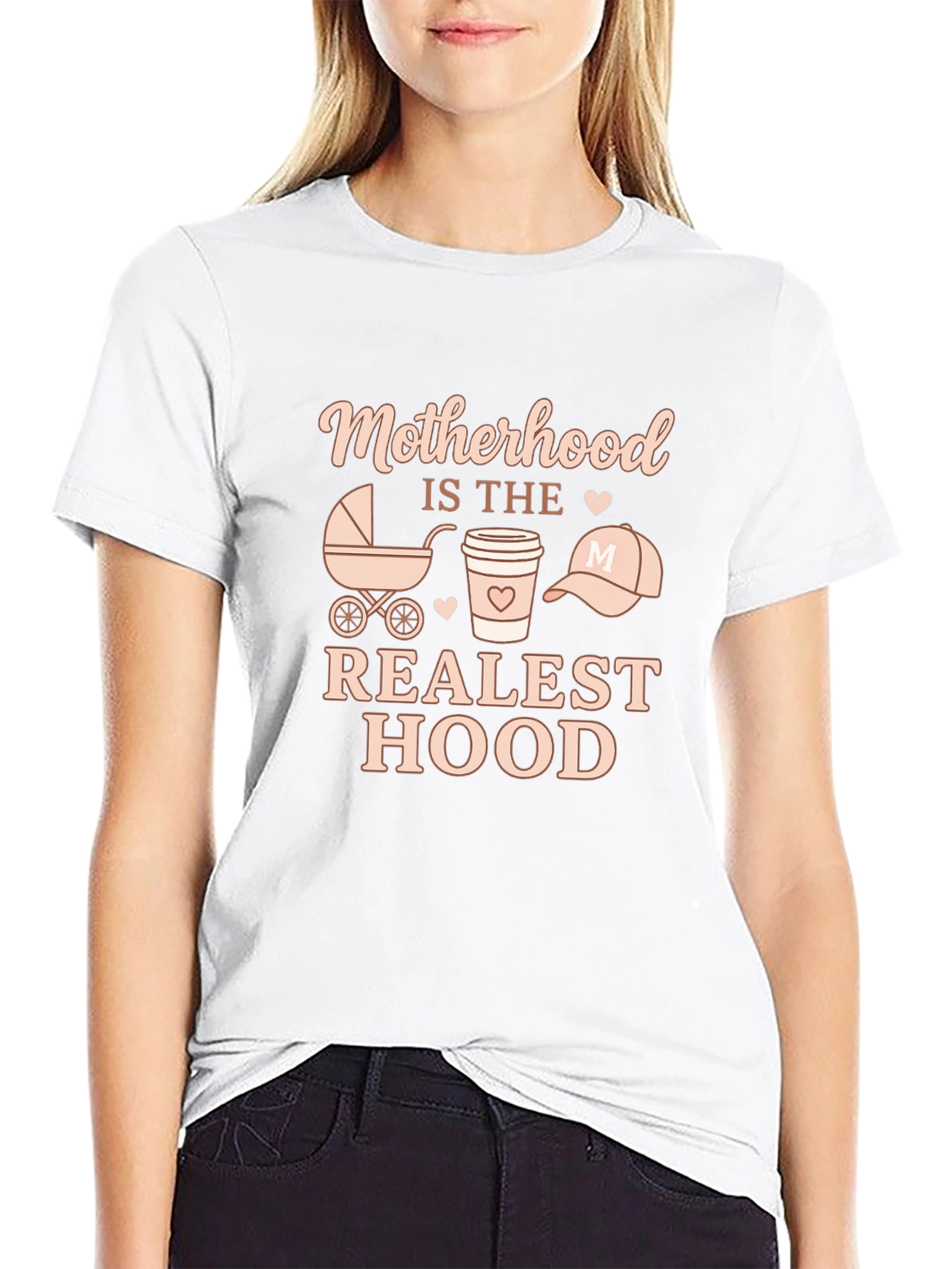 Motherhood Is the Realest Hood T-Shirt