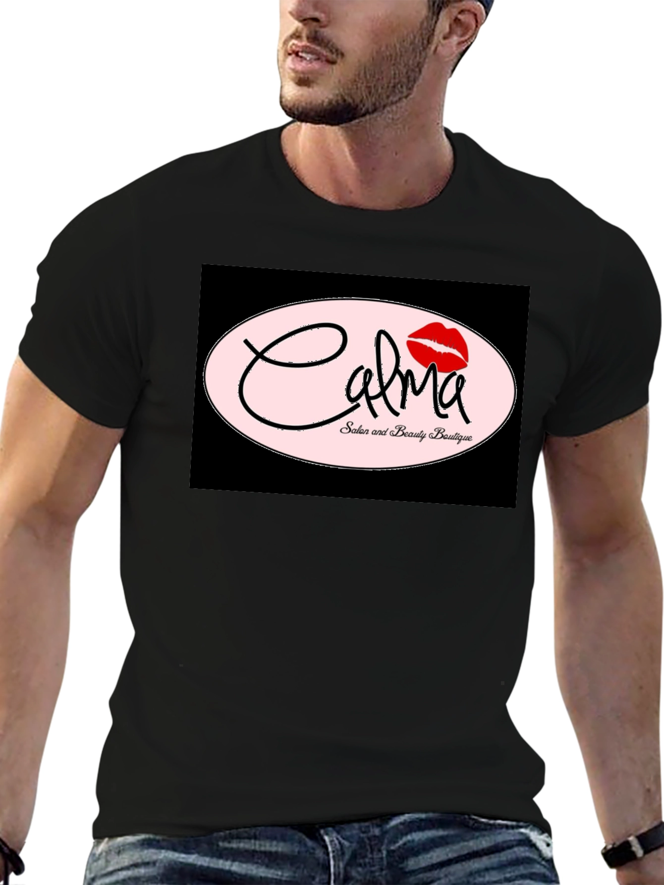 Calma Salon Black Graphic Tee