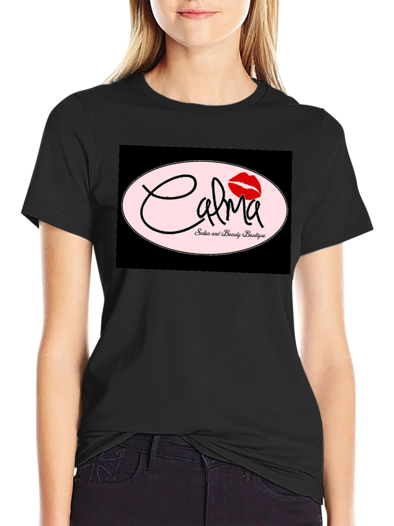 Calma Salon Black Graphic Tee