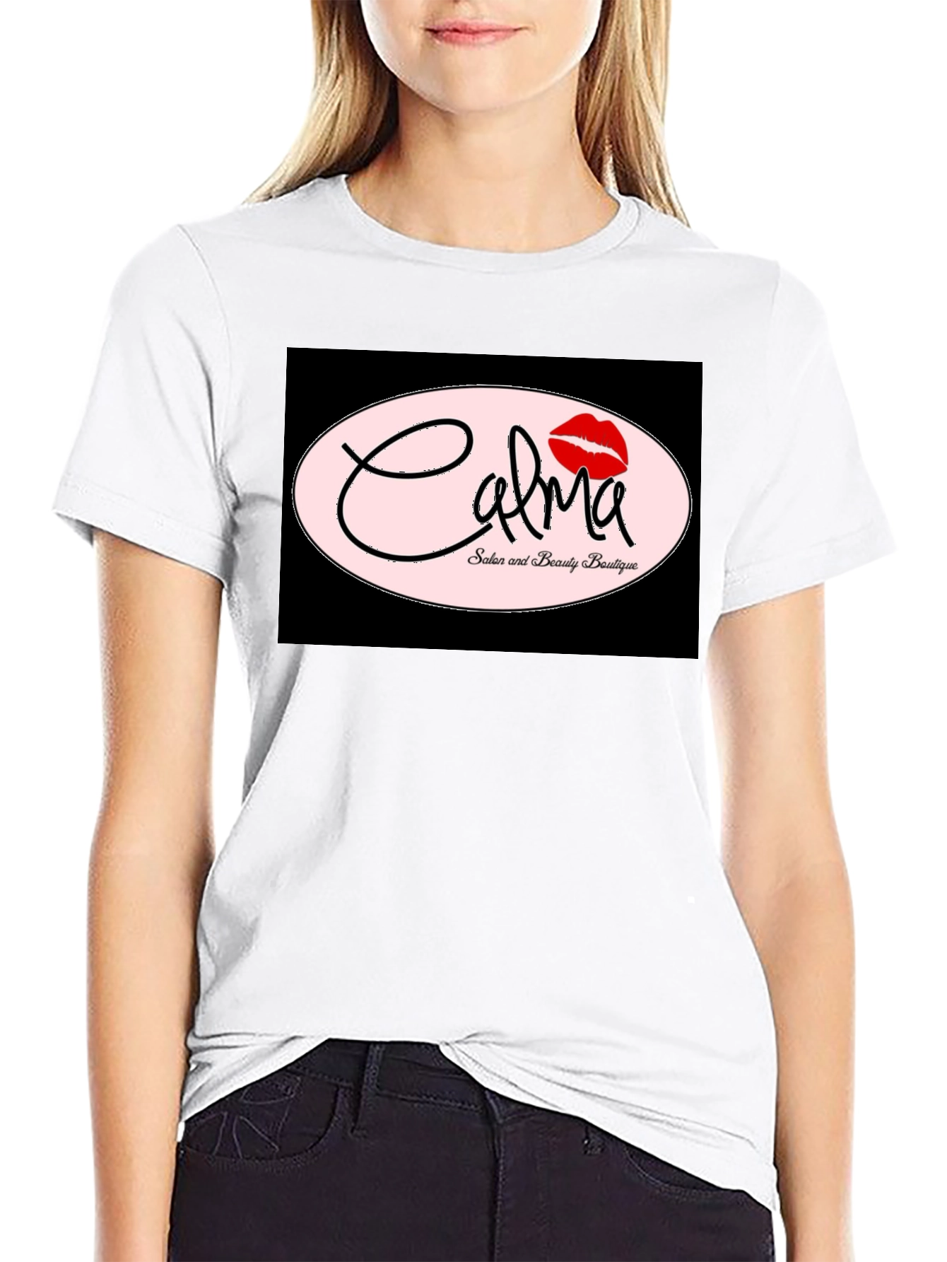 Calma Salon Black Graphic Tee