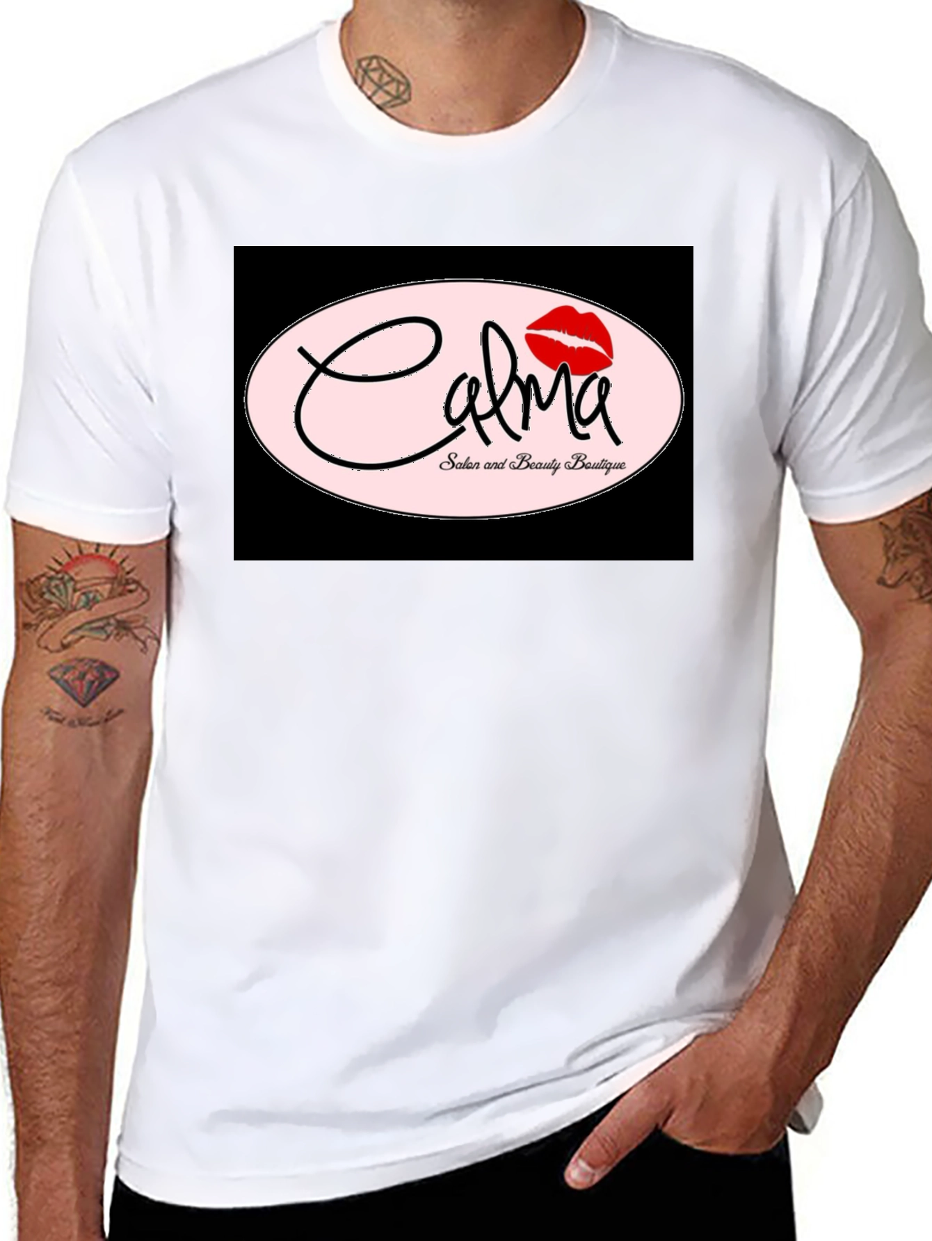 Calma Salon Black Graphic Tee