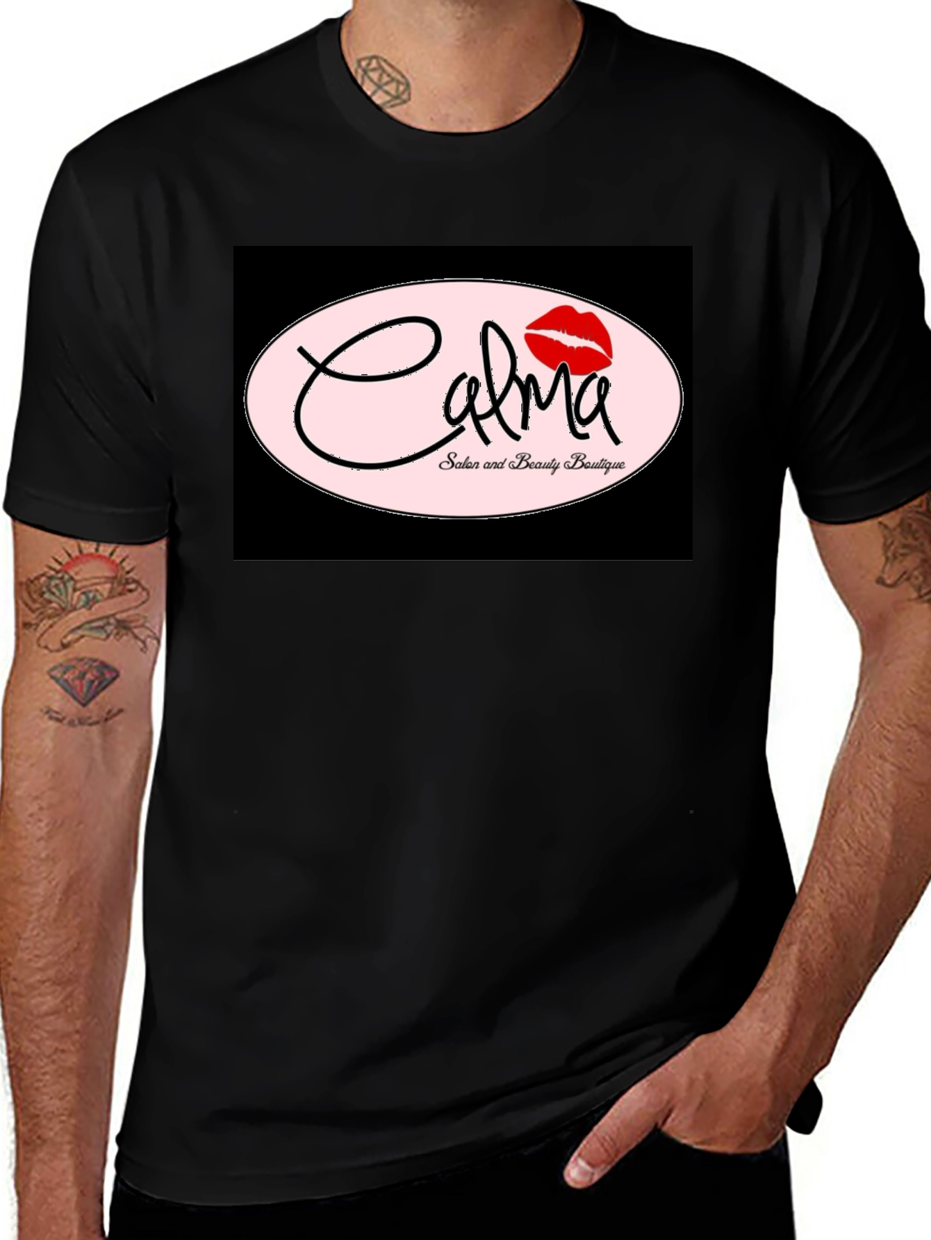 Calma Salon Black Graphic Tee