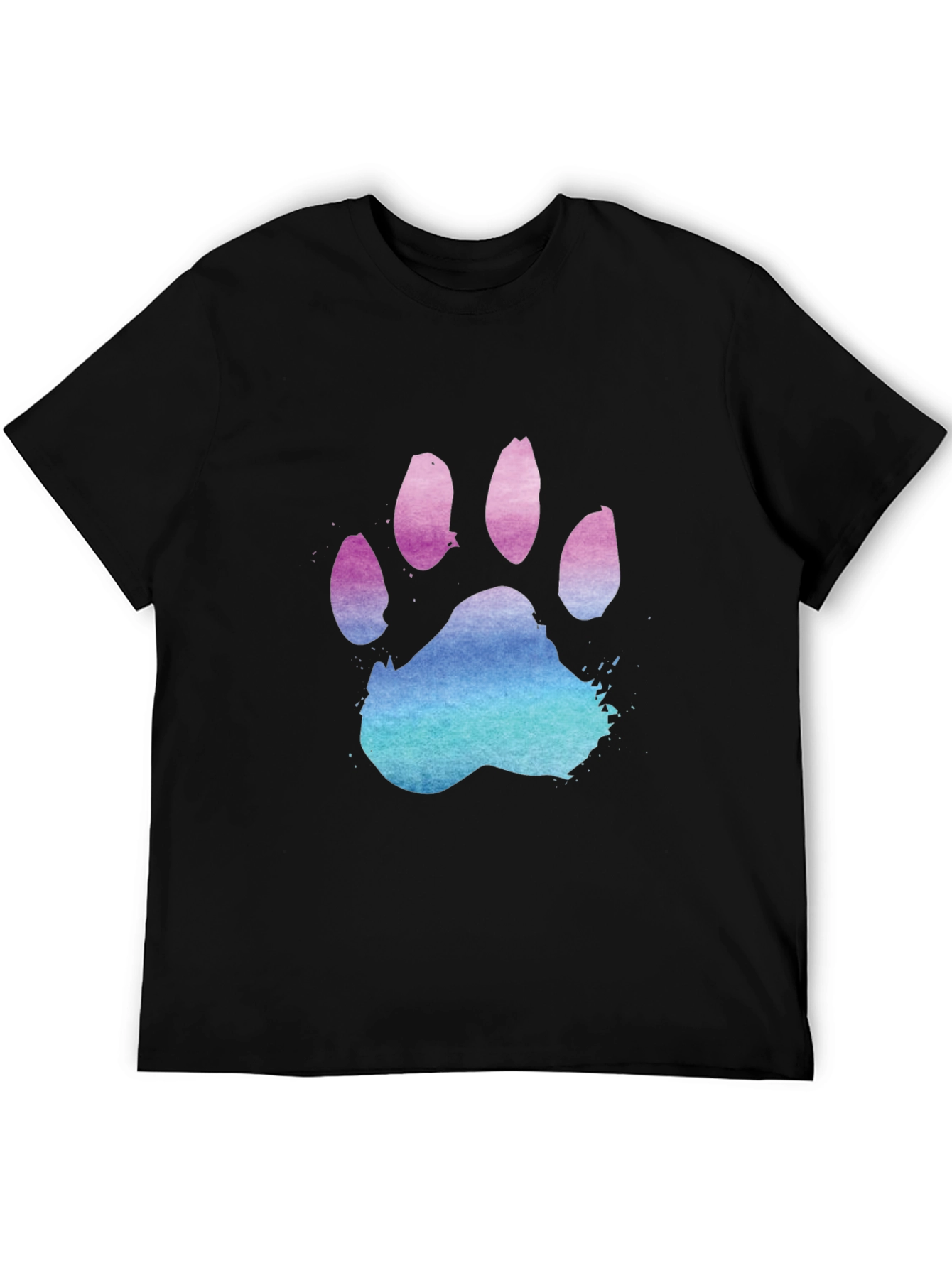 Cool Paw Print Graphic T-Shirt
