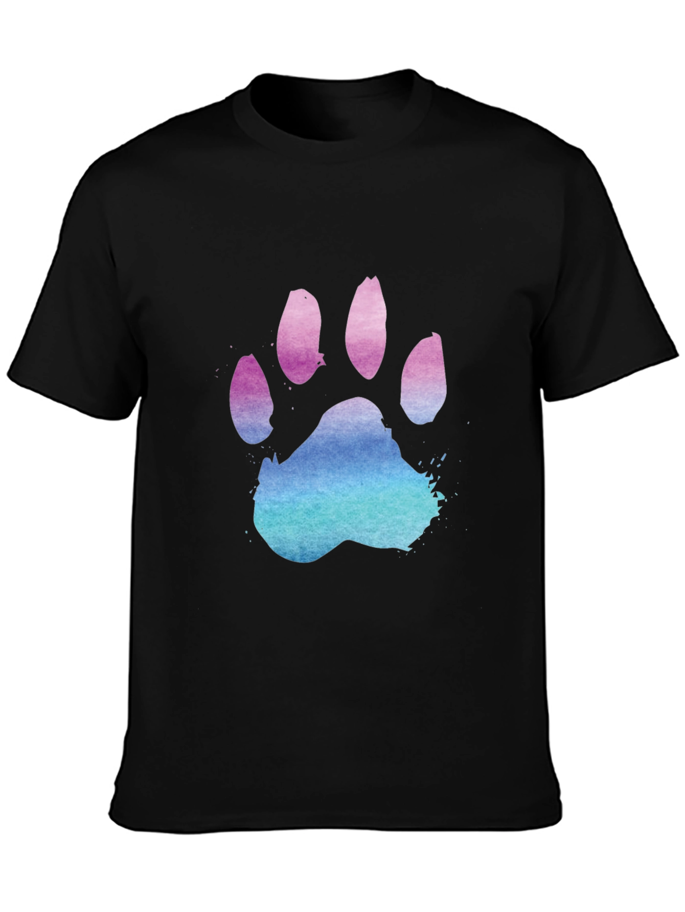 Cool Paw Print Graphic T-Shirt