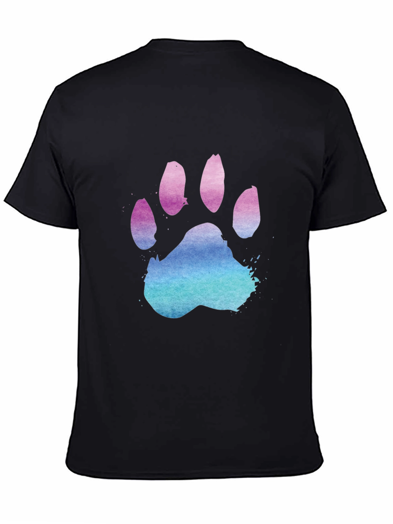 Cool Paw Print Graphic T-Shirt