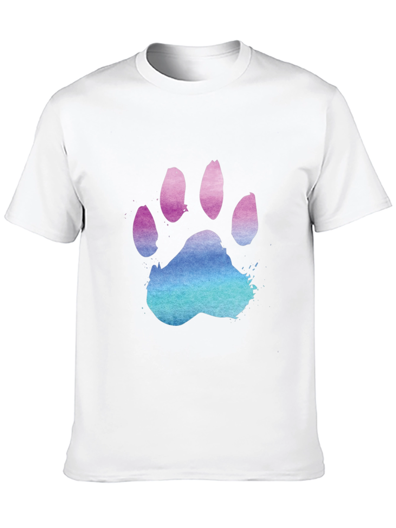 Cool Paw Print Graphic T-Shirt