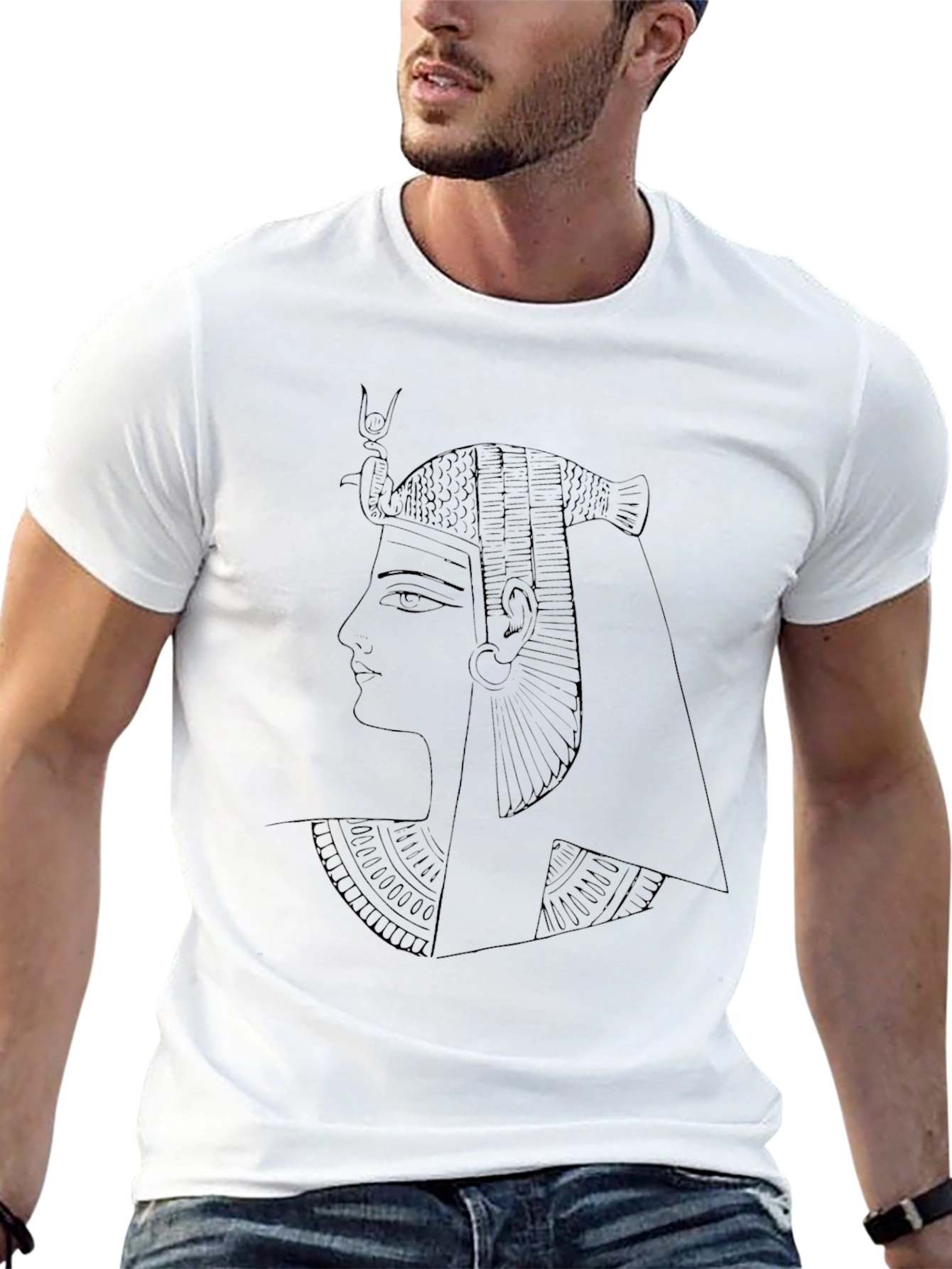 Egyptian Queen T-Shirt - Black Cotton Tee