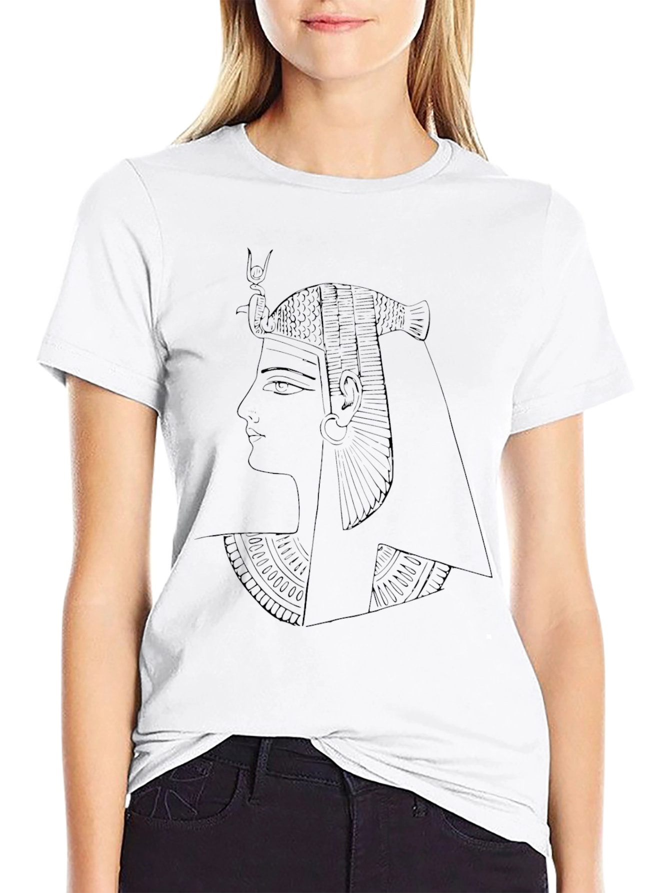 Egyptian Queen T-Shirt - Black Cotton Tee