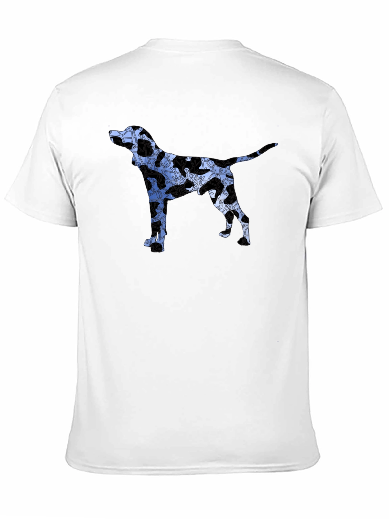 Dog Silhouette Graphic Tee - Mens Black T-Shirt
