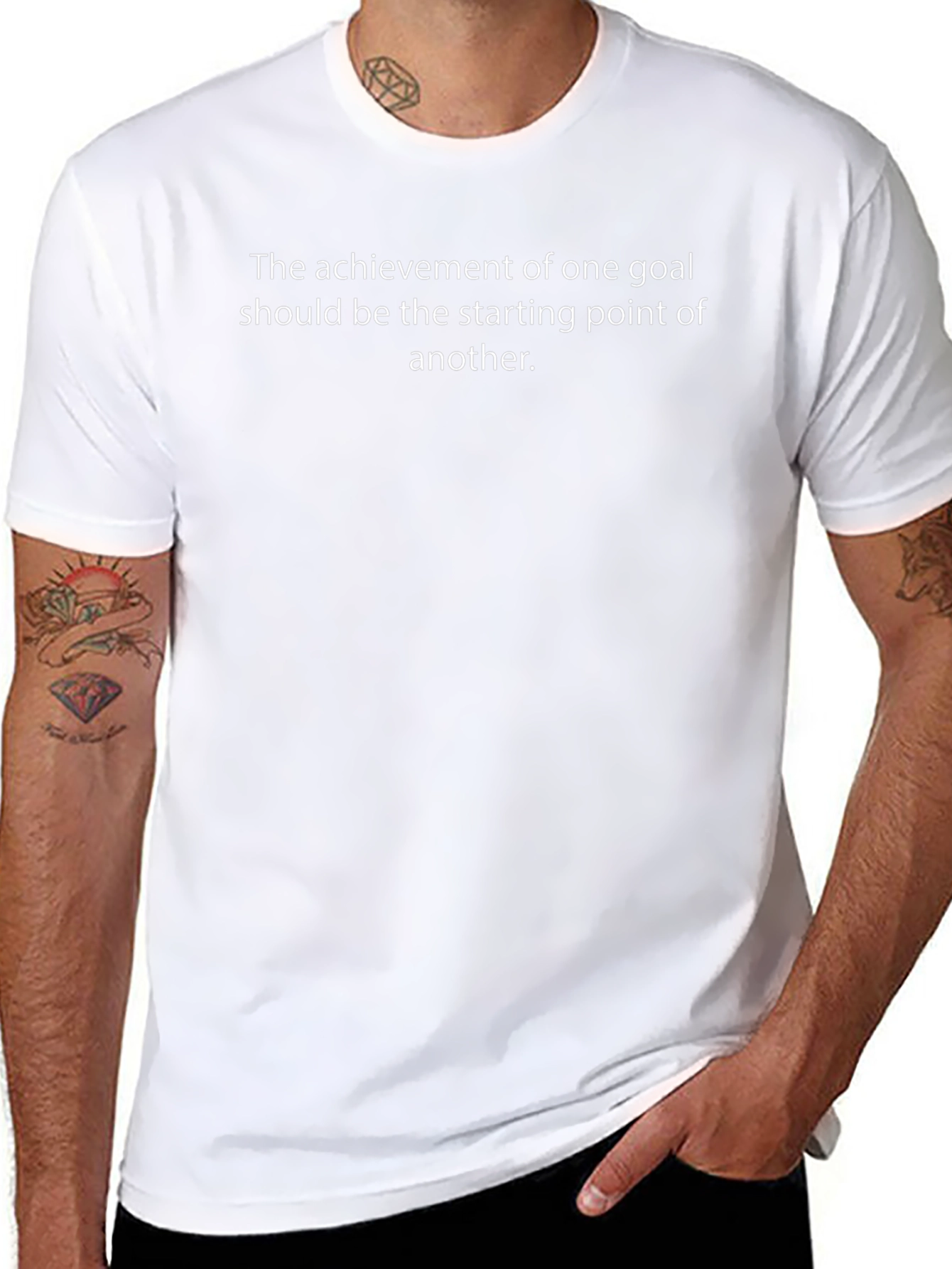 Motivational Quote T-Shirt - Black