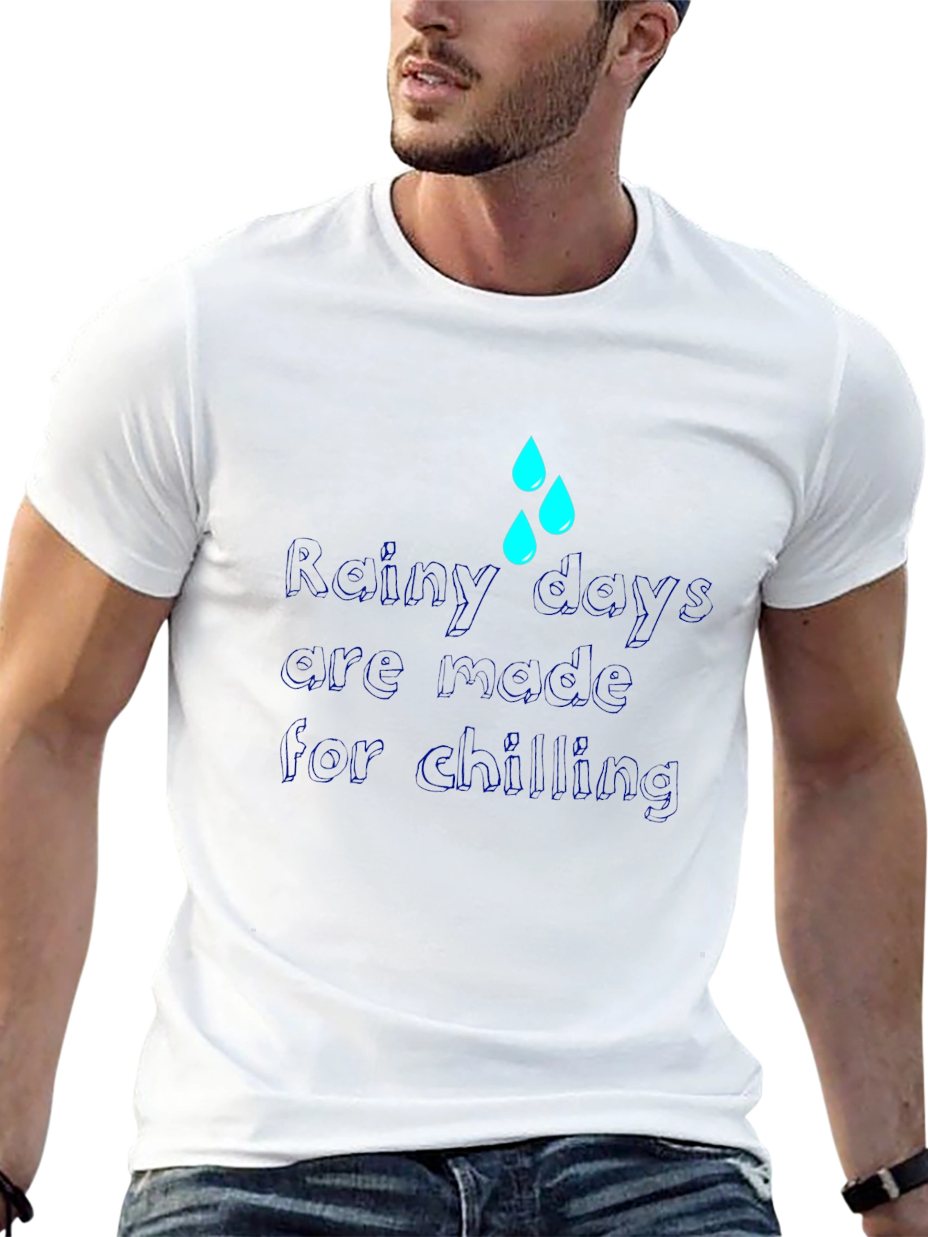 Rainy Days Chilling T-Shirt - Comfort & Style