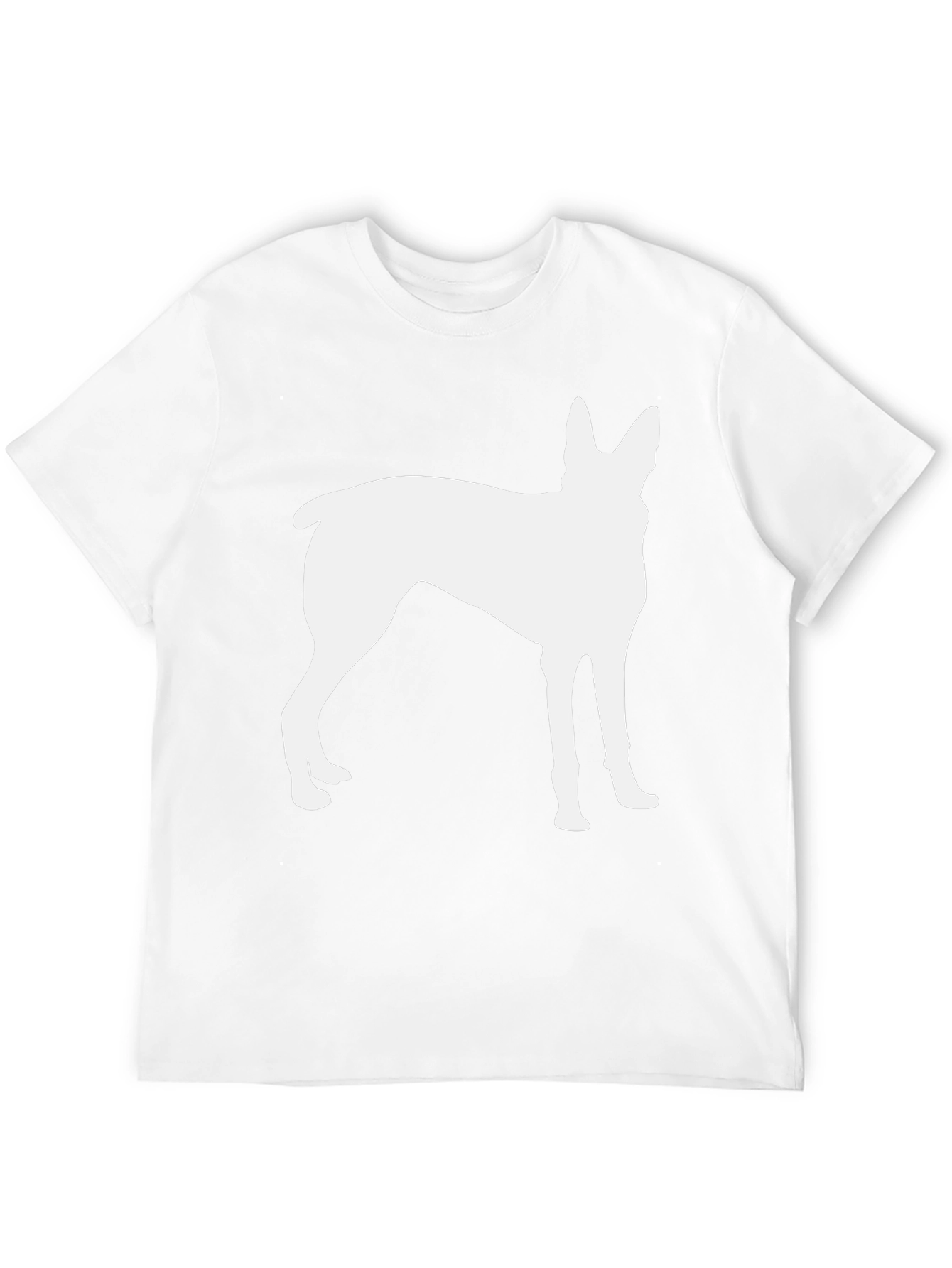 Dog Silhouette T-Shirt - Black