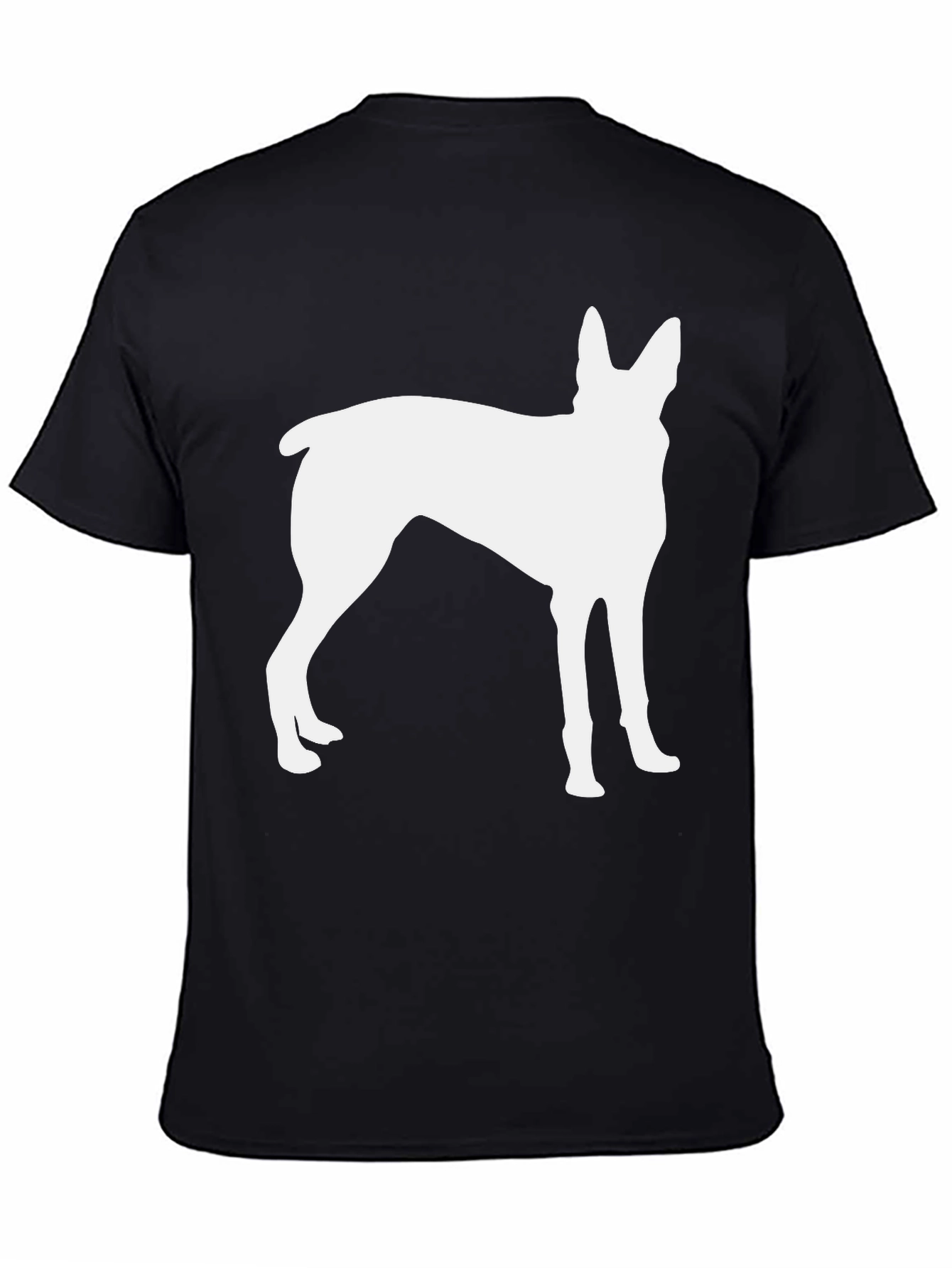 Dog Silhouette T-Shirt - Black