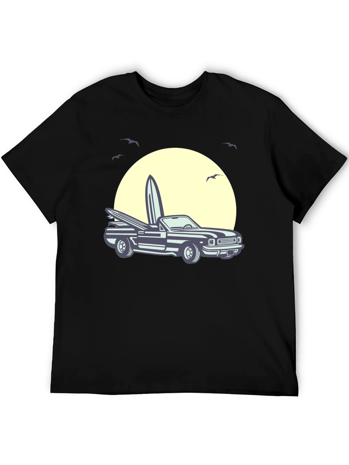 Surf Car Graphic Tee - Retro Summer Vibes