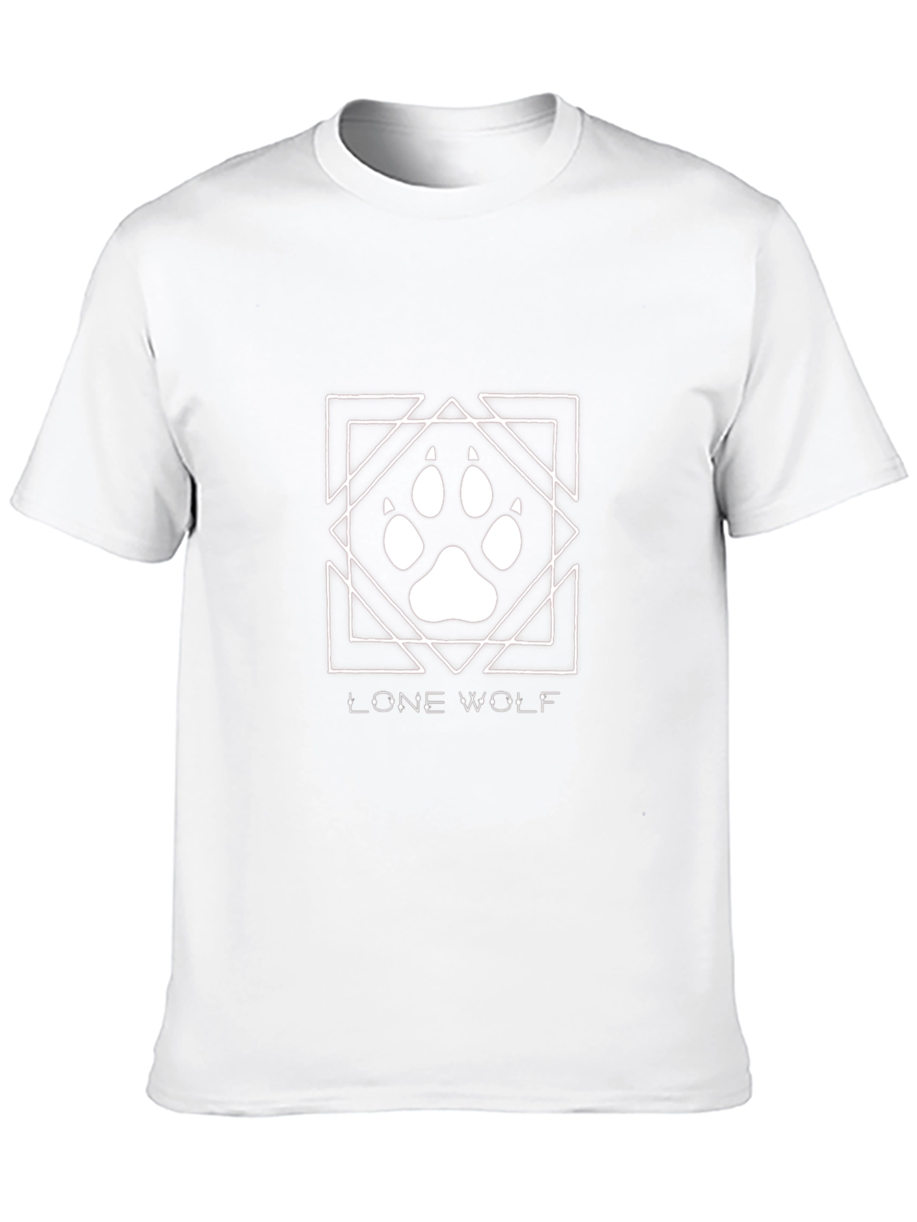 Lone Wolf Graphic Tee - Black Cotton T-Shirt