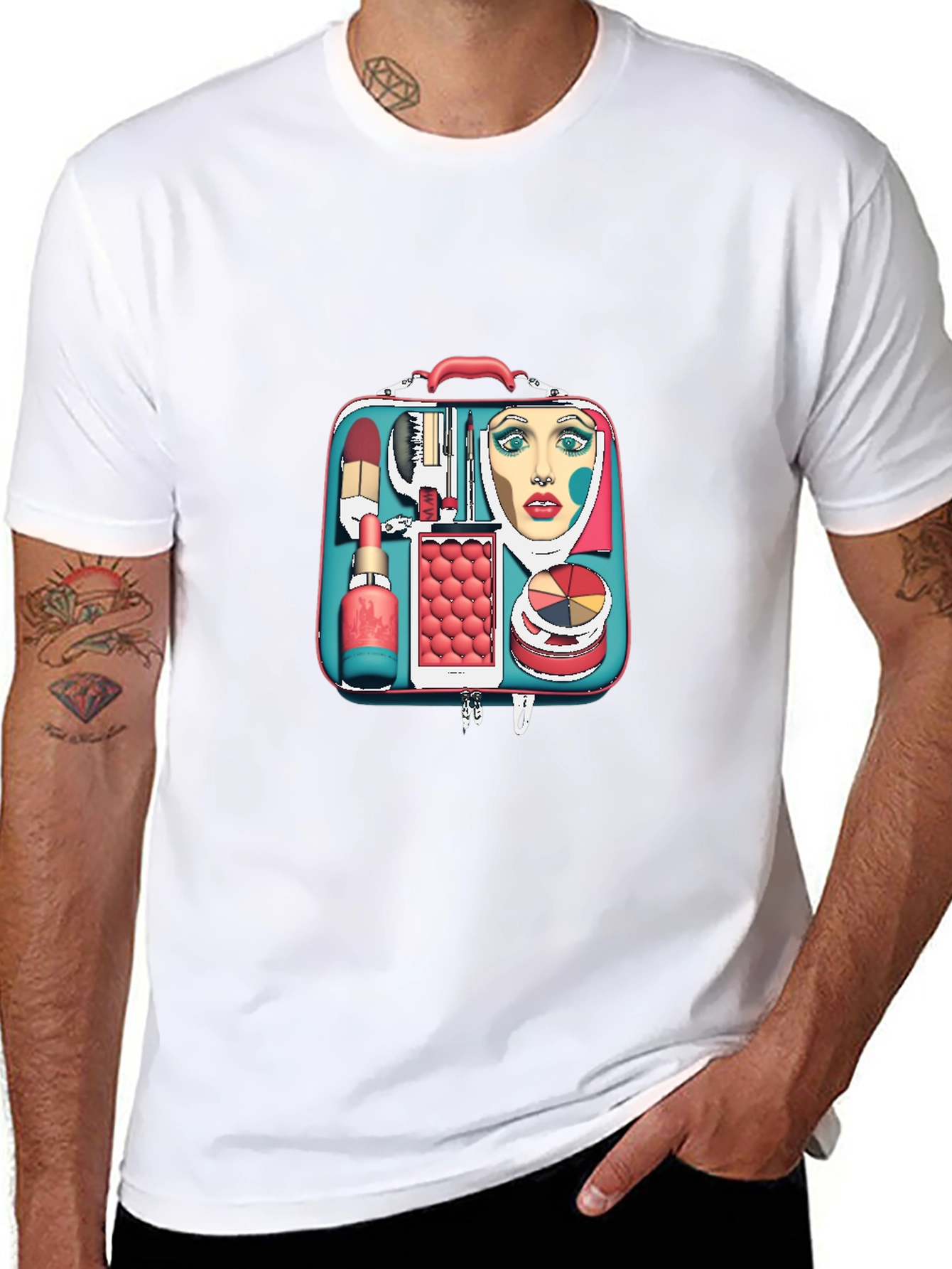 Makeup Kit Graphic T-Shirt - Fun & Stylish Tee