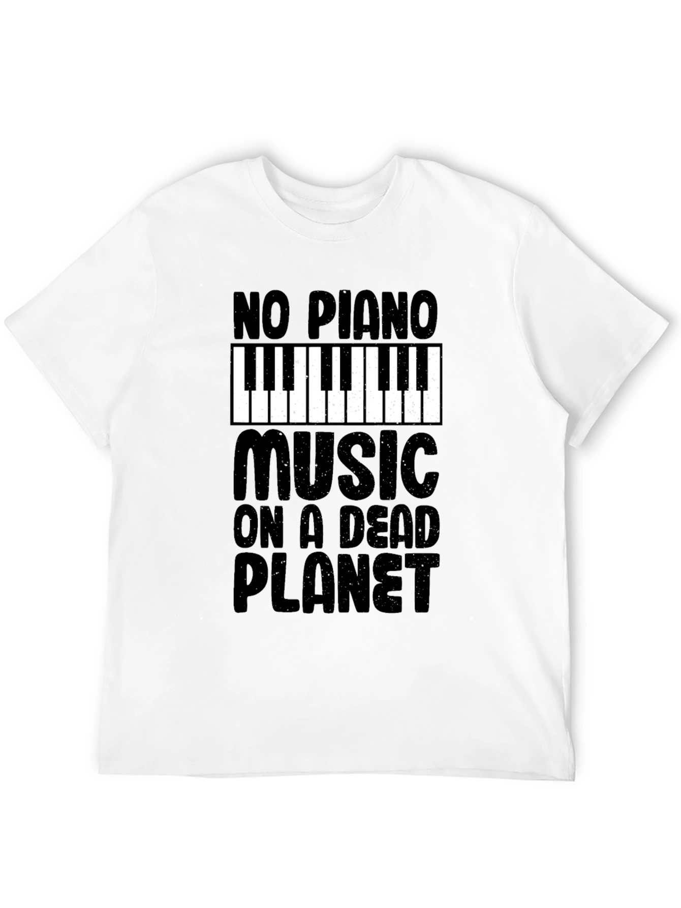 No Piano Music On A Dead Planet Graphic Tee
