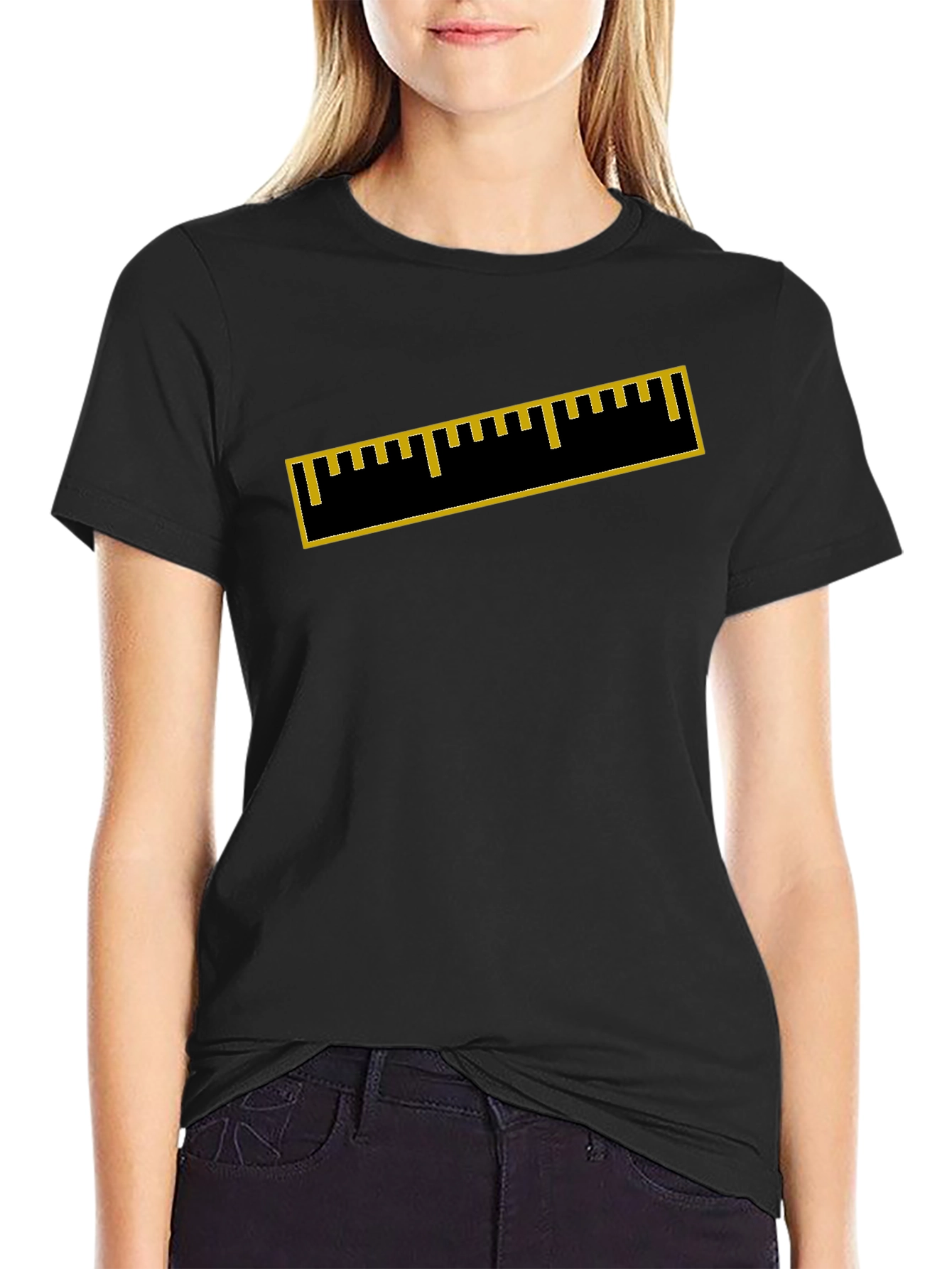 Ruler Graphic Black T-Shirt