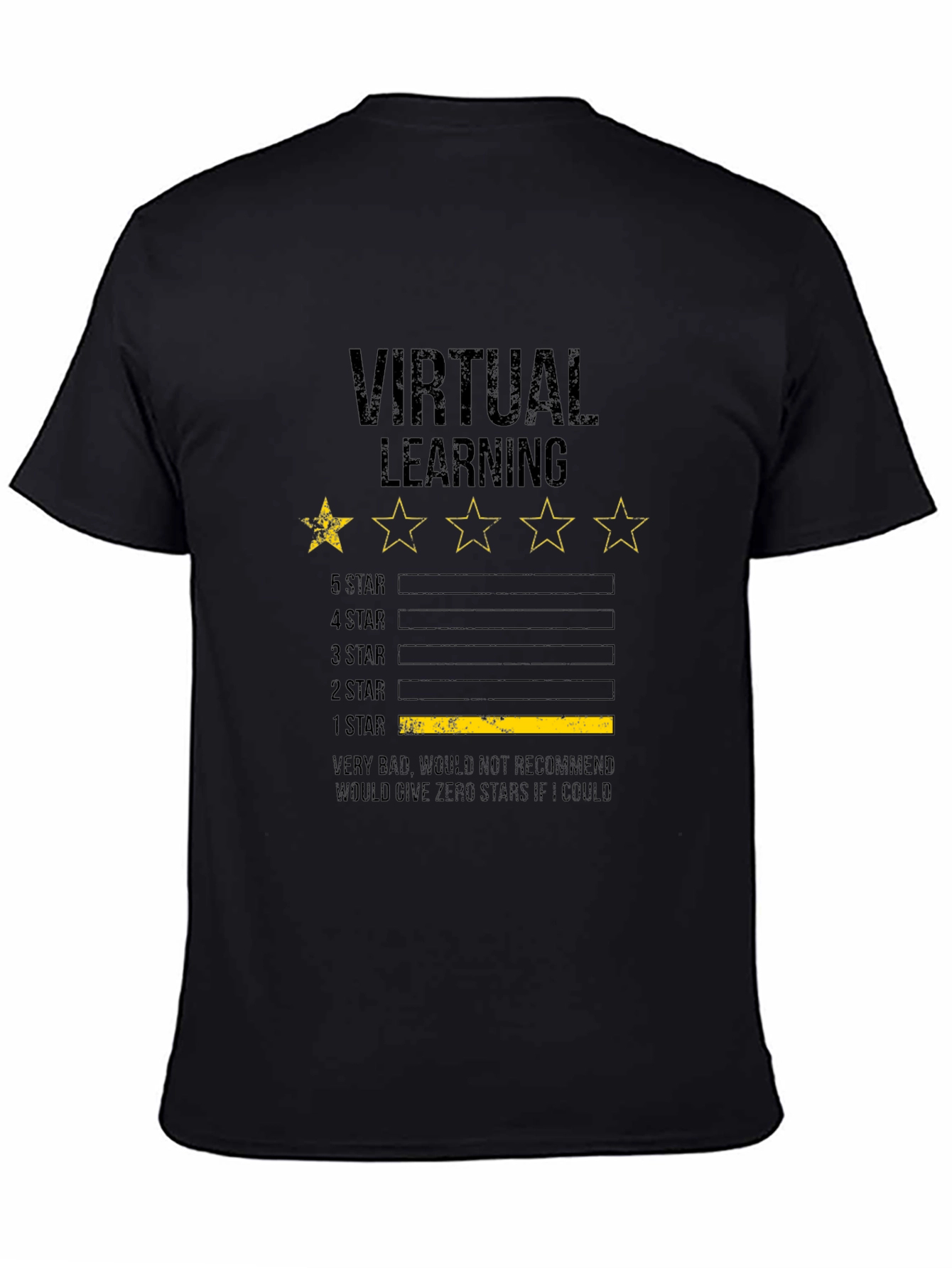 Virtual Learning 1-Star Review Graphic T-Shirt