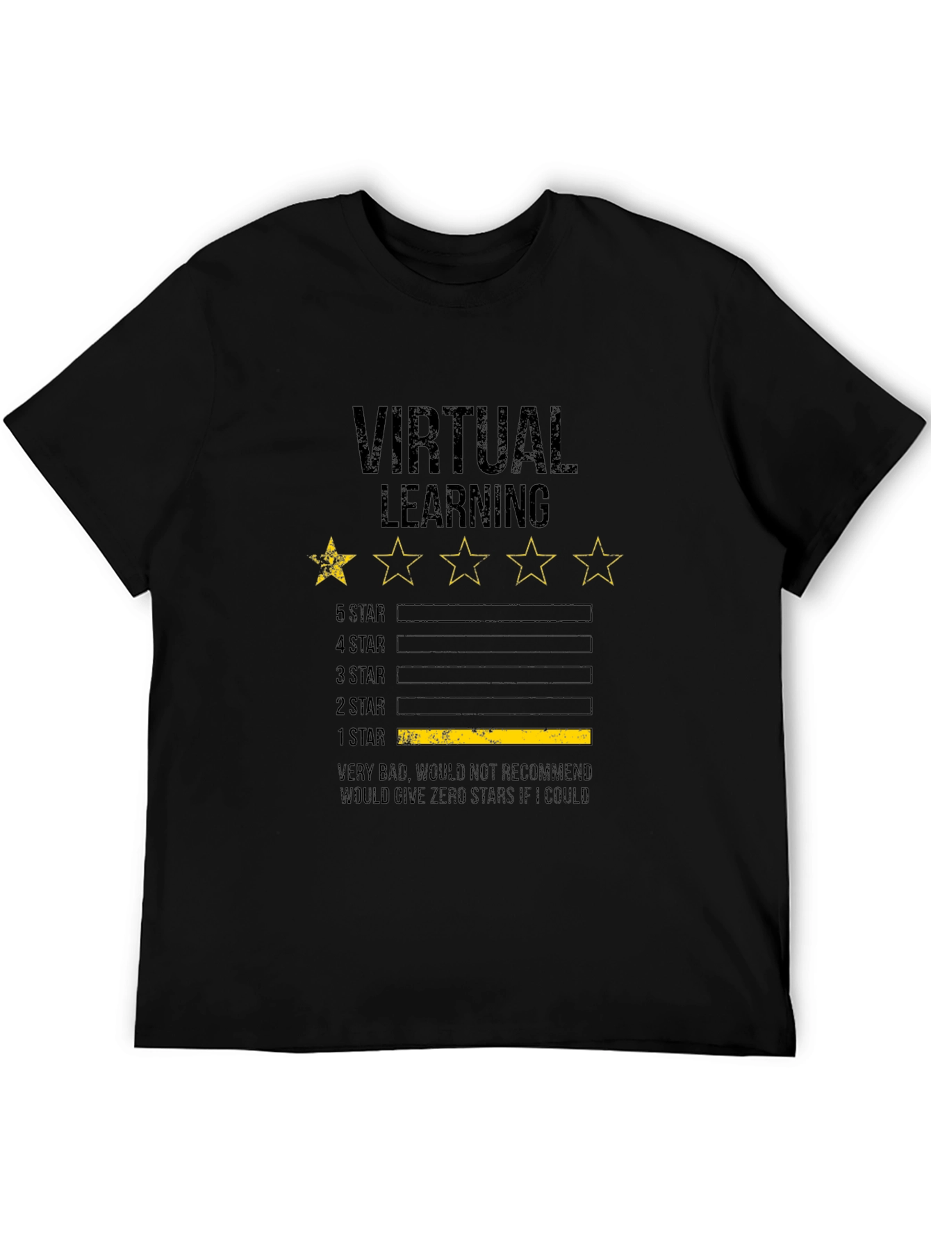 Virtual Learning 1-Star Review Graphic T-Shirt