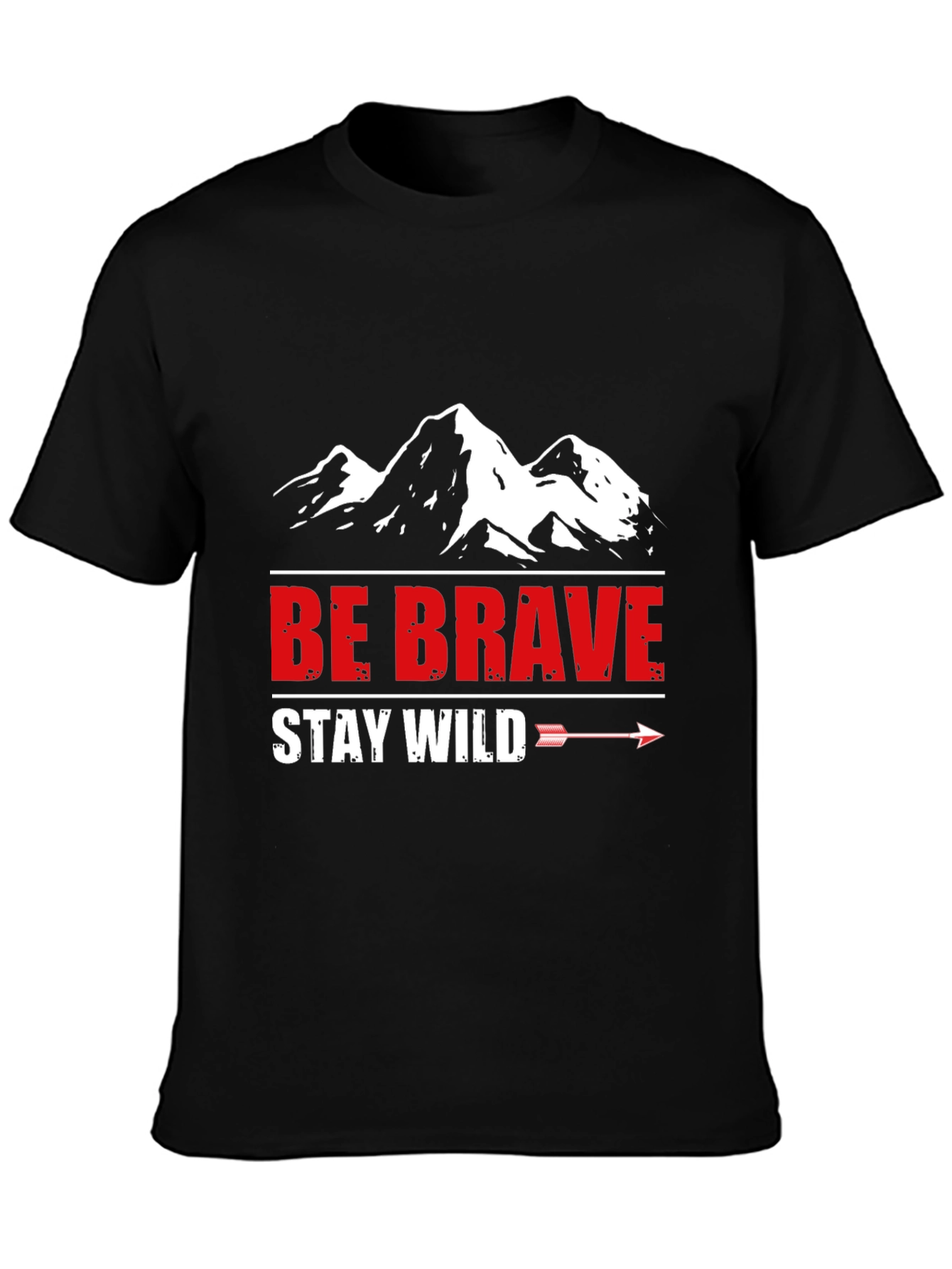 Be Brave Stay Wild Mountain Graphic Tee