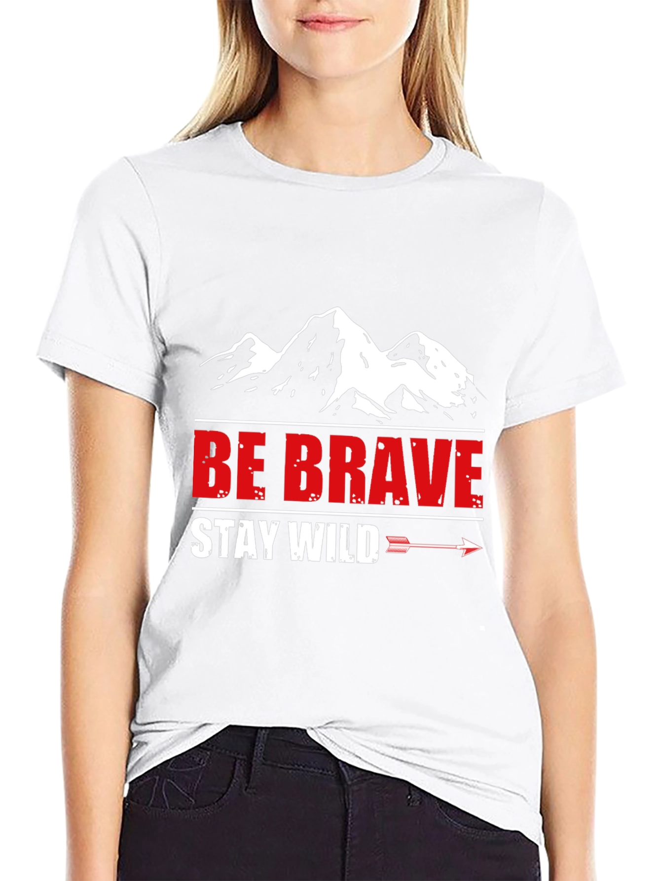 Be Brave Stay Wild Mountain Graphic Tee
