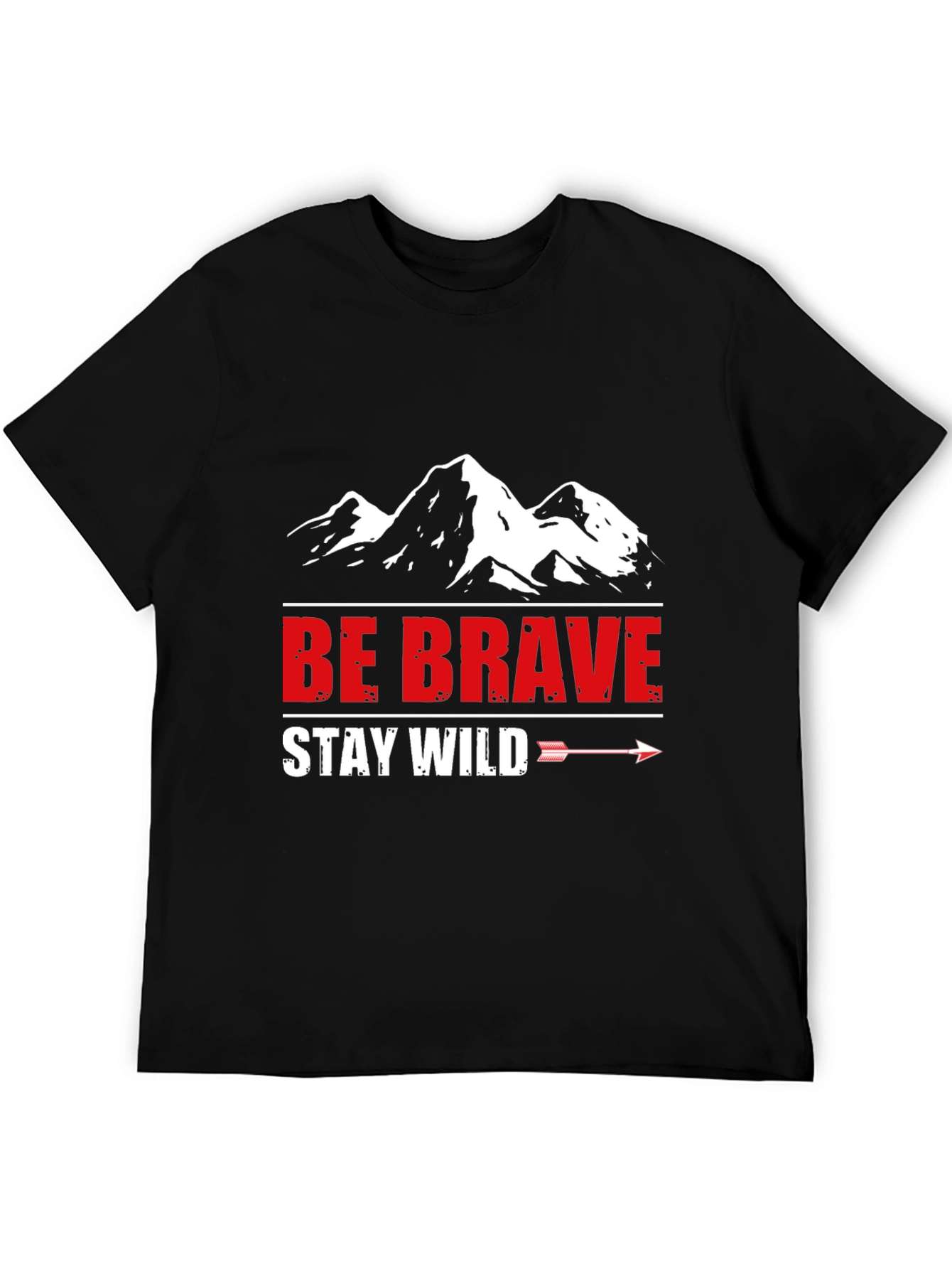 Be Brave Stay Wild Mountain Graphic Tee