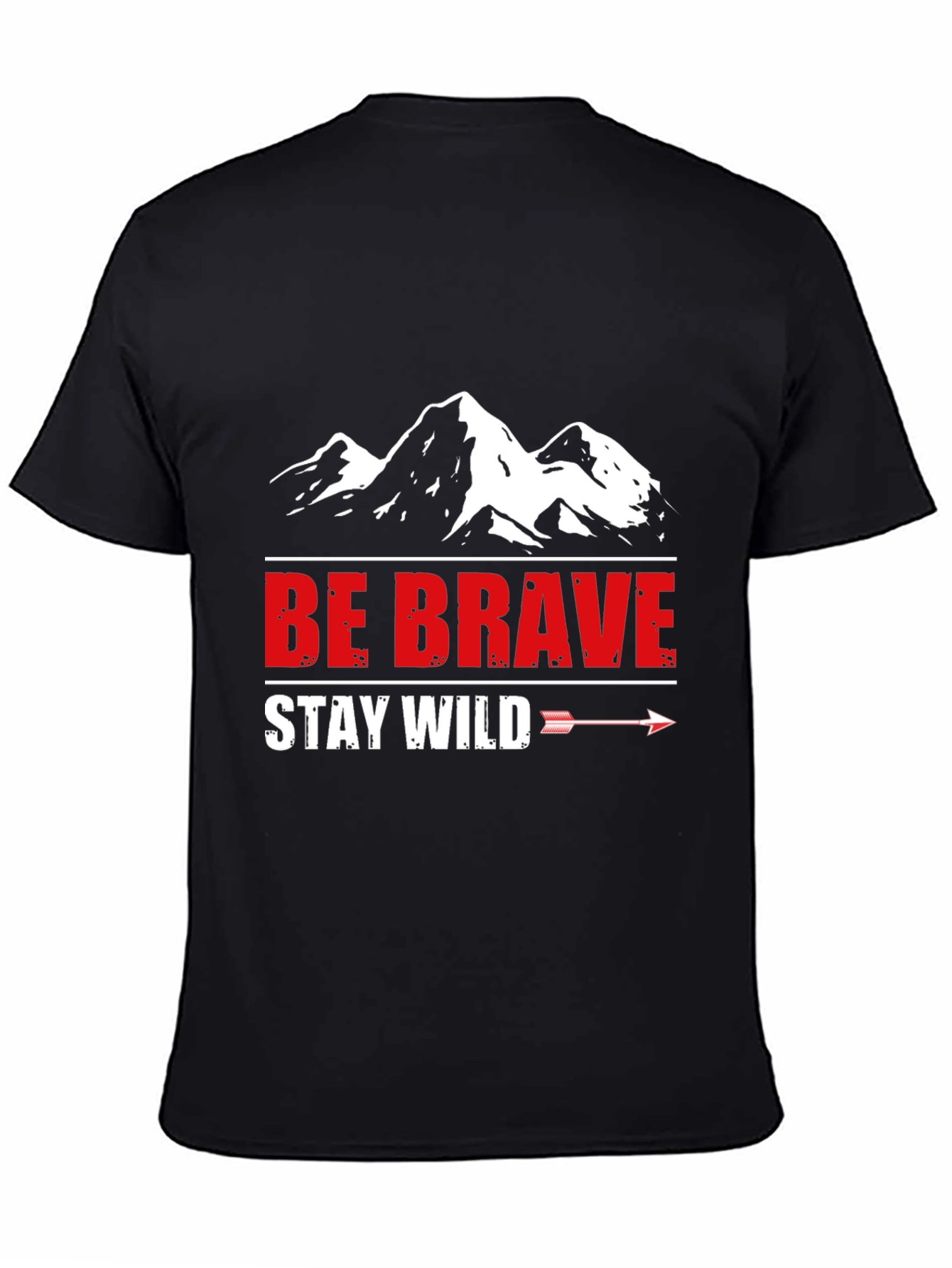 Be Brave Stay Wild Mountain Graphic Tee