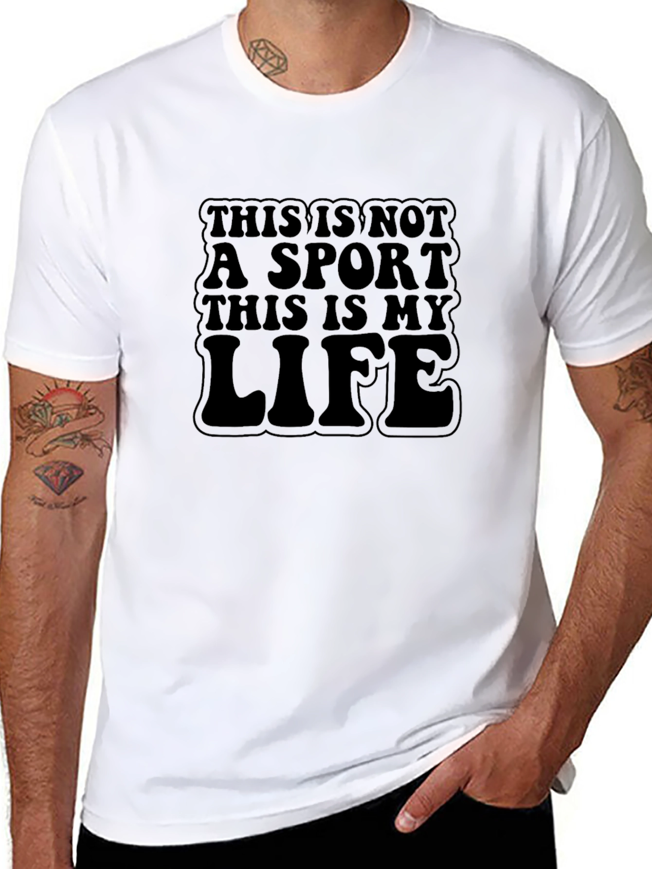 This Is My Life Graphic Tee - Black
