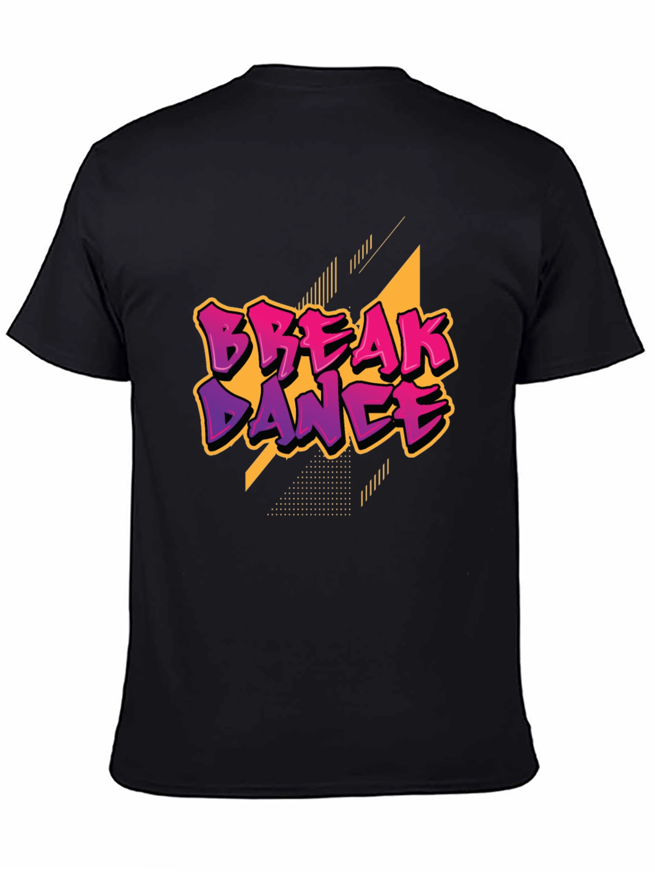 Break Dance Graphic Black T-Shirt