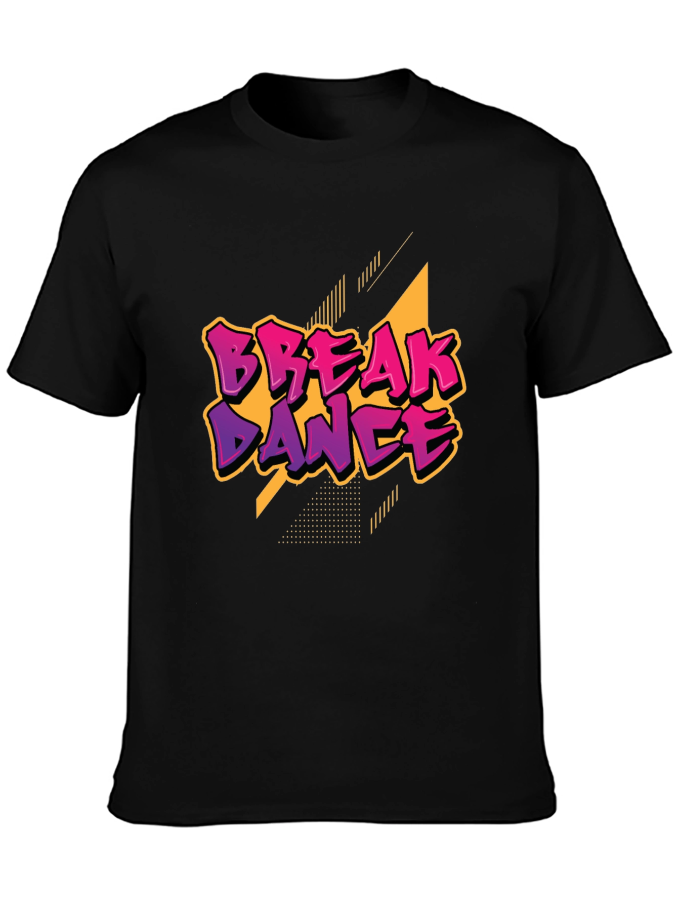 Break Dance Graphic Black T-Shirt
