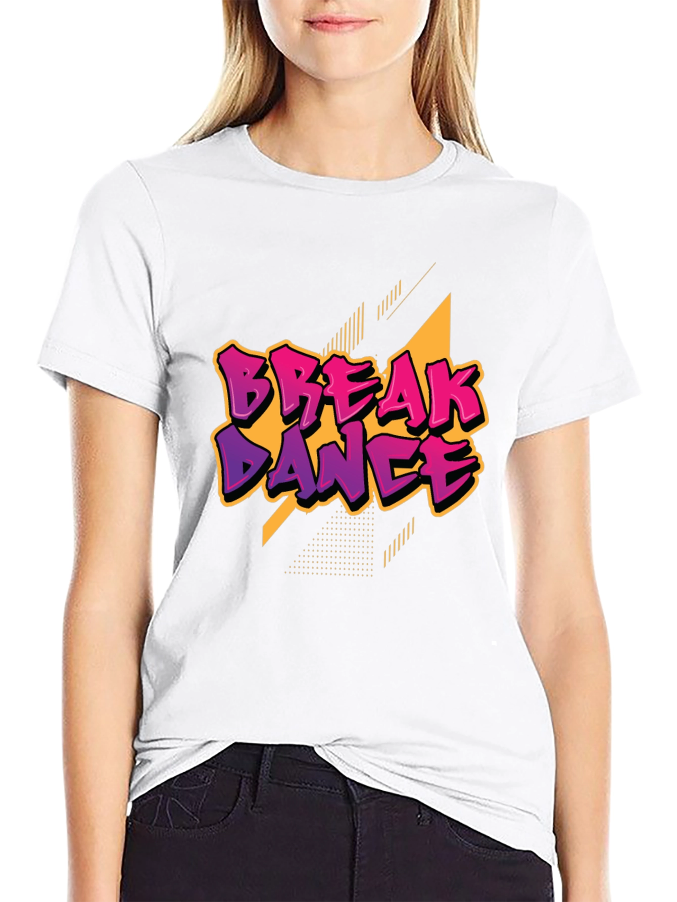 Break Dance Graphic Black T-Shirt
