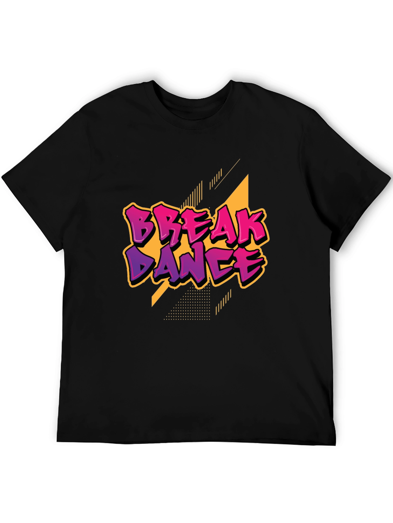 Break Dance Graphic Black T-Shirt
