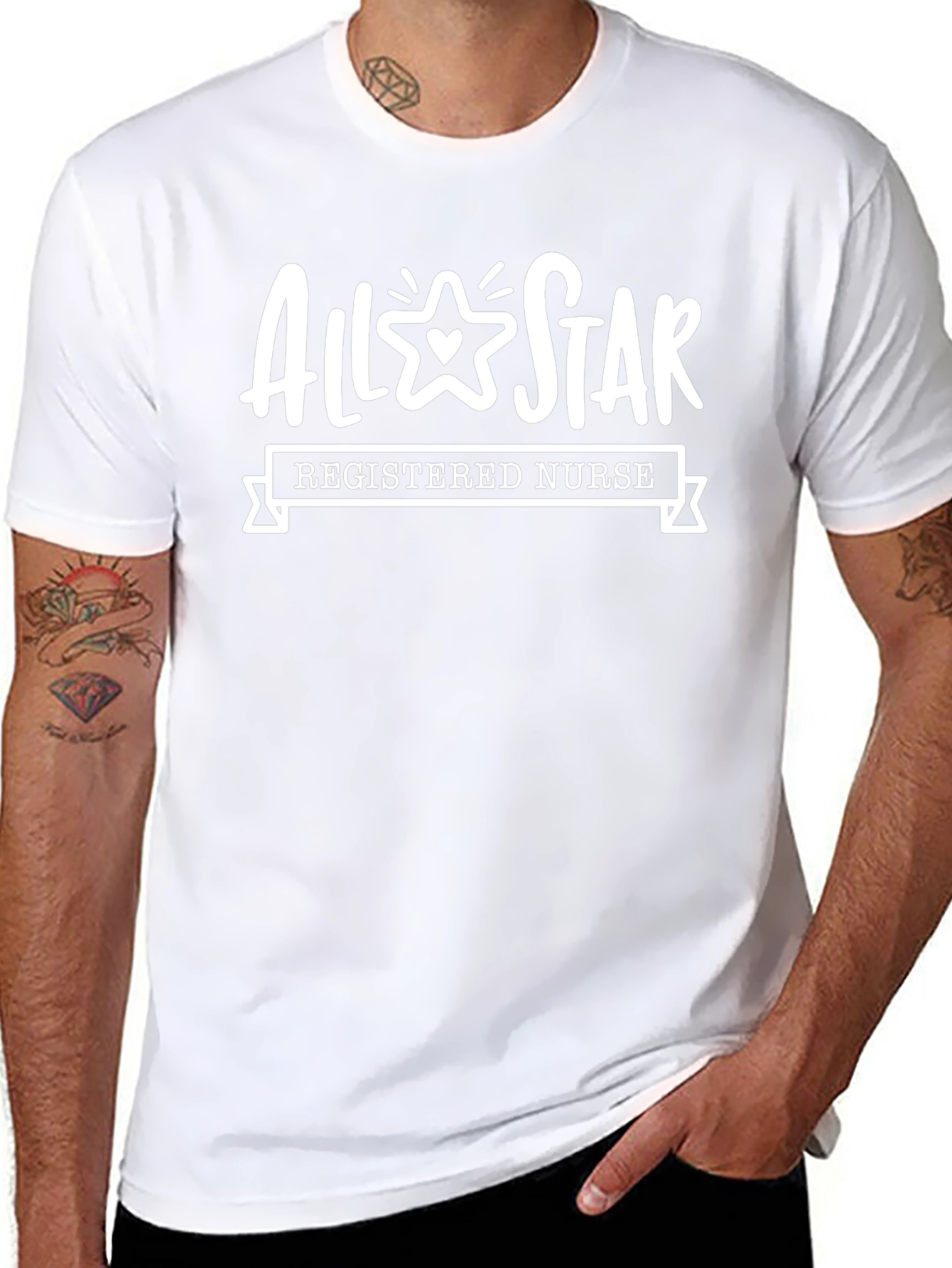 All-Star Registered Nurse Black T-Shirt
