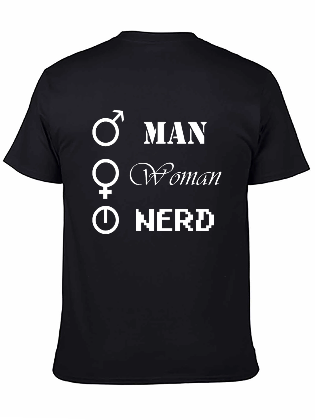 Man Woman Nerd T-Shirt - Unisex Graphic Tee